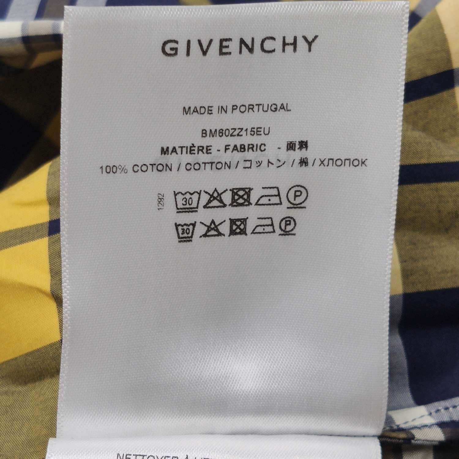 Givenchy Givenchy Cotton Check Short-Sleeve Button Shirt Size US M / EU 48-50 / 2 - 15 Thumbnail
