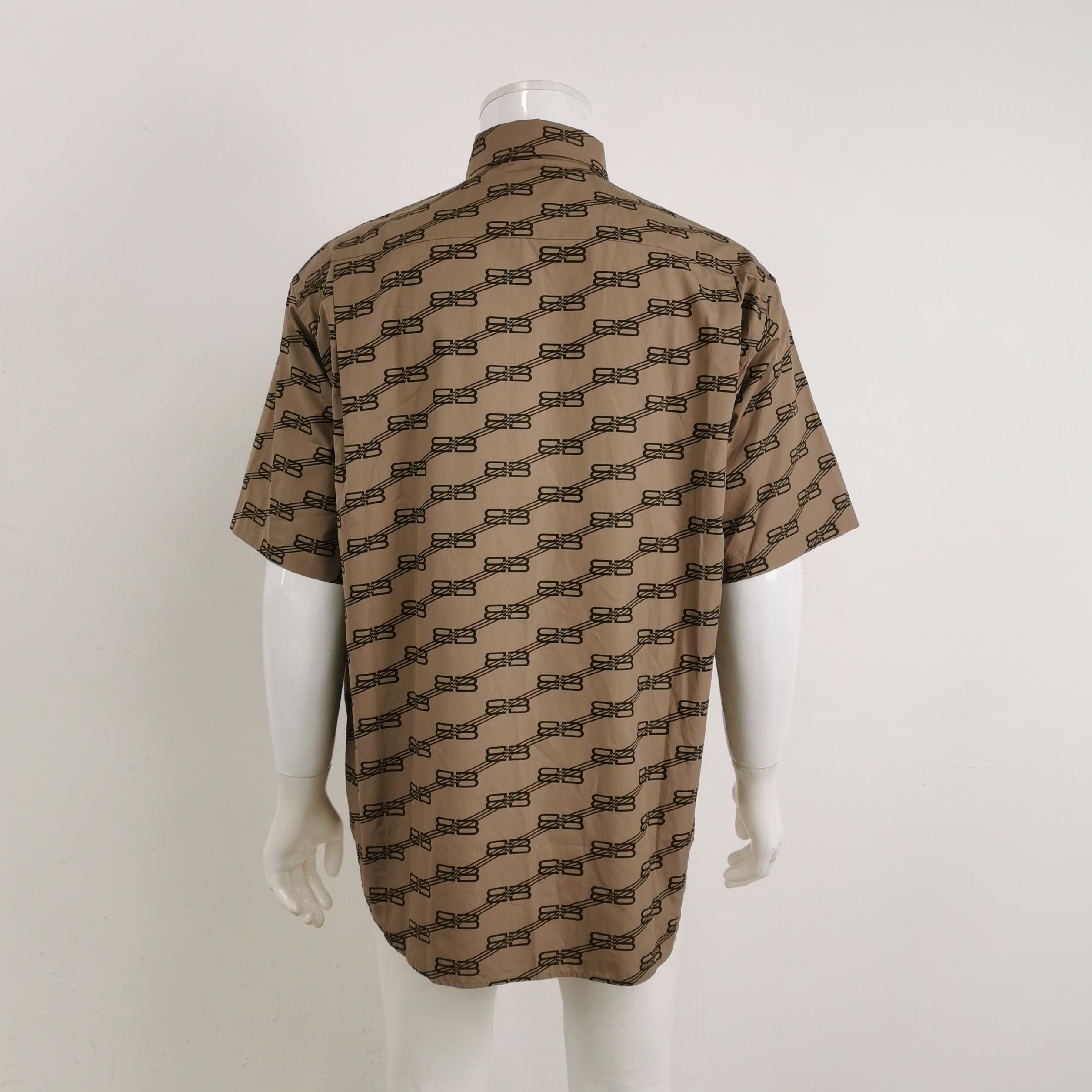 Balenciaga Balenciaga BB Logo Cotton Short-Sleeve Shirt XXS Size US XXS / EU 40 - 4 Thumbnail