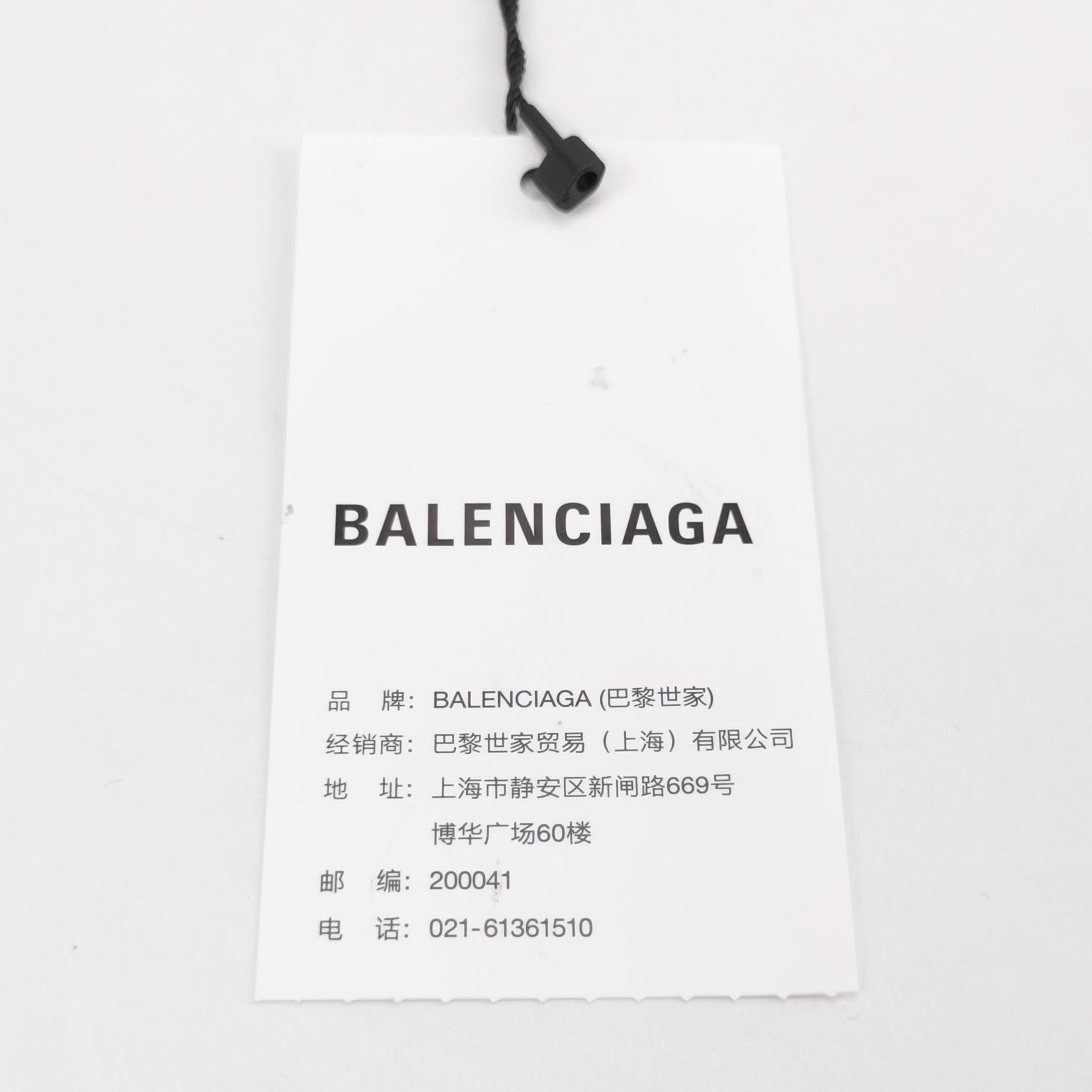 Balenciaga Balenciaga Distressed Cotton Logo Round Neck T-Shirt L Size US L / EU 52-54 / 3 - 8 Thumbnail