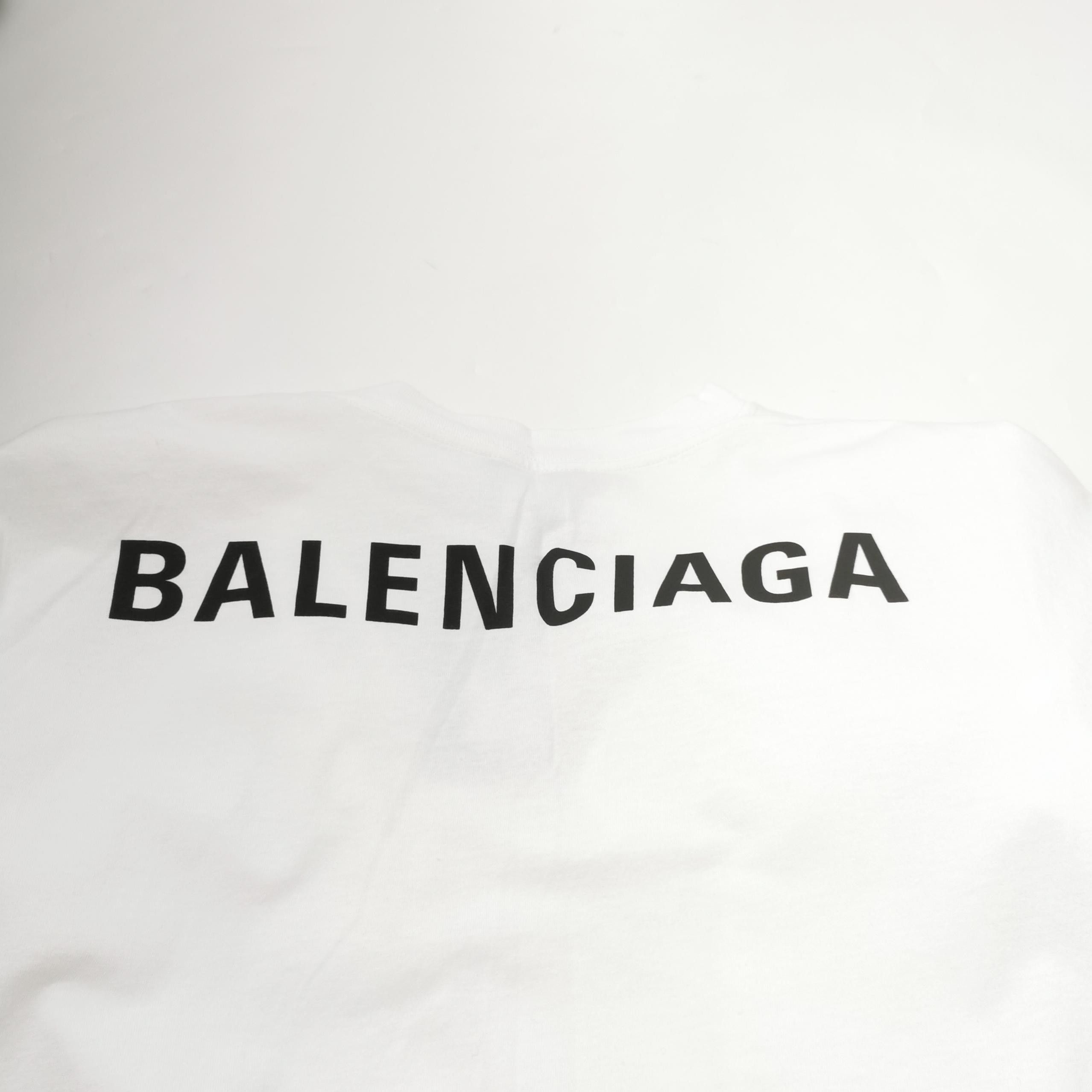Balenciaga Balenciaga XS Cotton Logo Crew Neck T-Shirt Size US XS / EU 42 / 0 - 5 Thumbnail