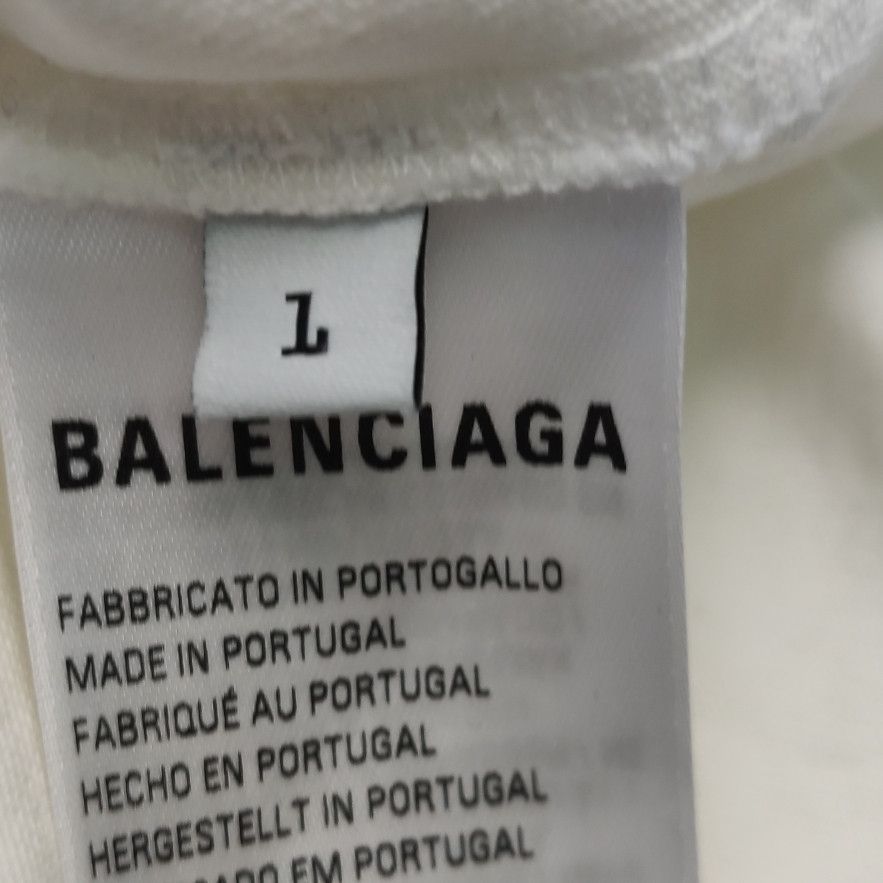 Balenciaga Balenciaga XS Cotton 'CHAMPS ELYSEES' Crew Neck T-Shirt Size US XS / EU 42 / 0 - 13 Thumbnail