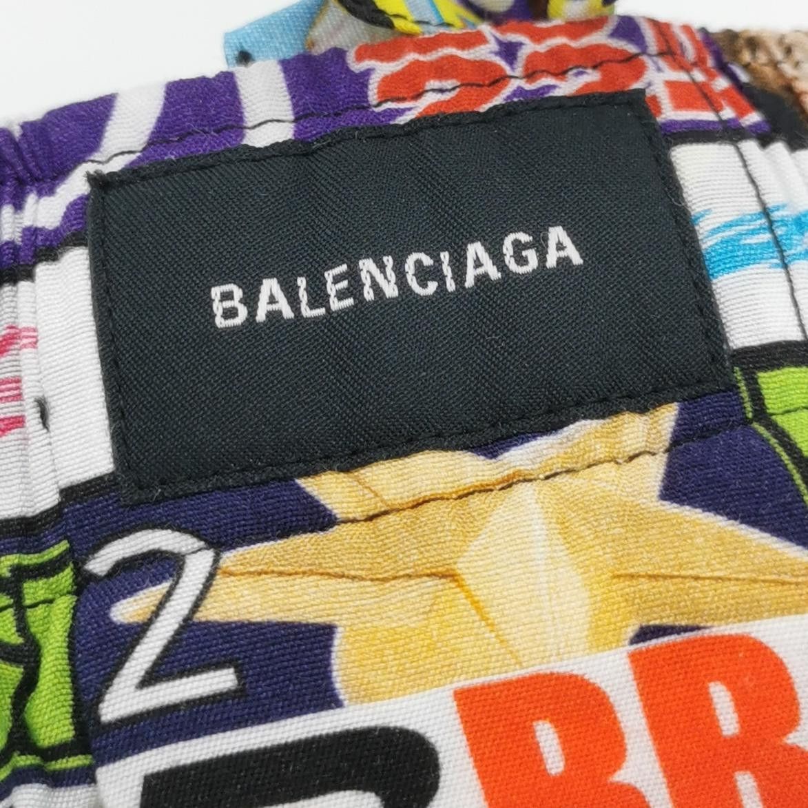 Balenciaga Balenciaga S Cotton Color-Block Logo Crew Neck T-Shirt Size US S / EU 44-46 / 1 - 8 Thumbnail