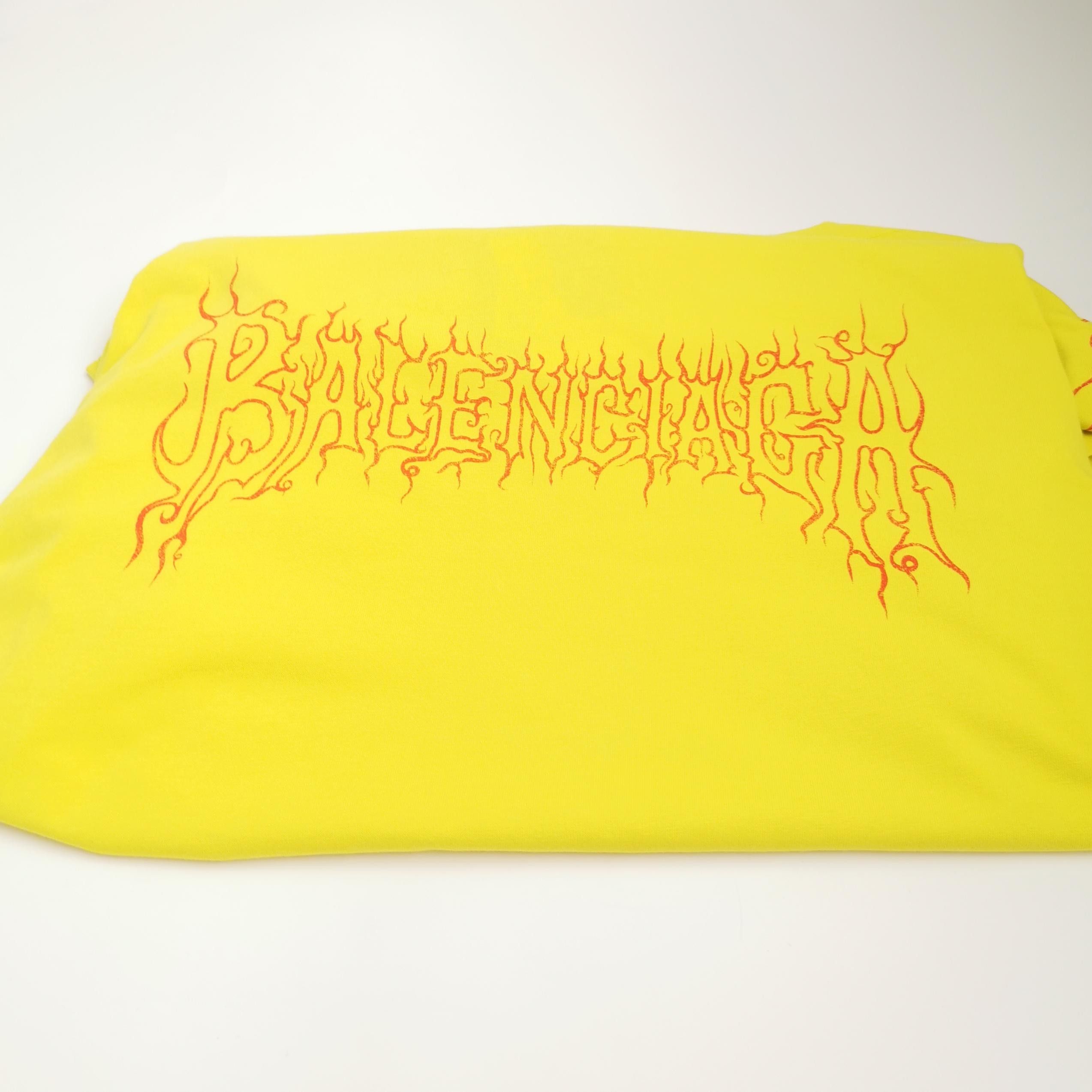 Balenciaga Balenciaga Darkwave Yellow Graphic Print T-Shirt XS Size US XS / EU 42 / 0 - 6 Thumbnail