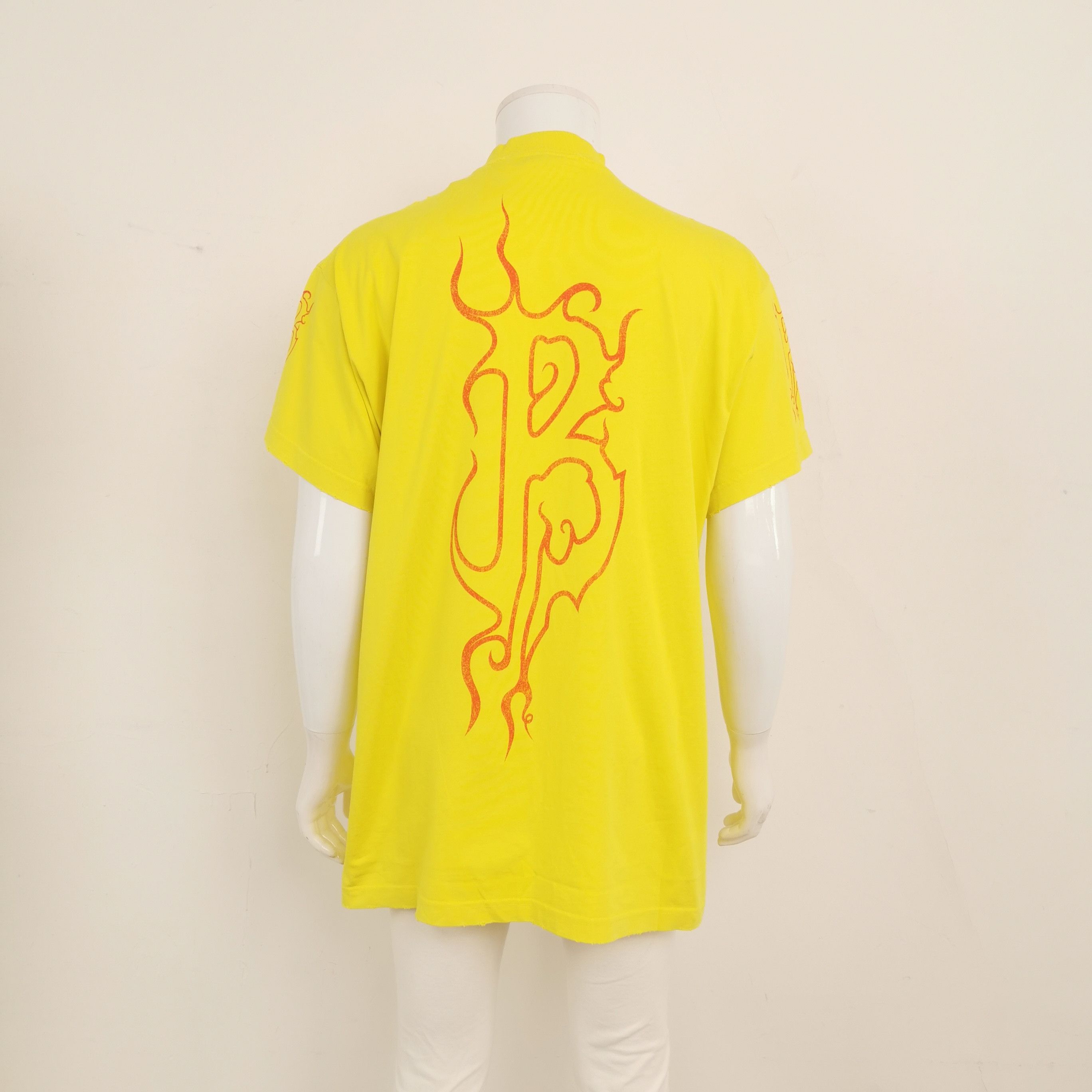Balenciaga Balenciaga Darkwave Yellow Graphic Print T-Shirt XS Size US XS / EU 42 / 0 - 3 Thumbnail