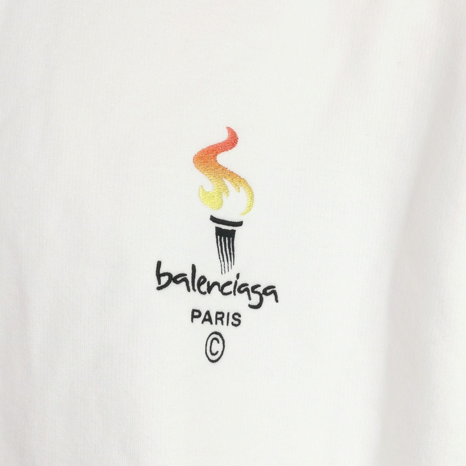 Balenciaga Balenciaga Cotton Torch Logo Hoodie M Size US M / EU 48-50 / 2 - 5 Thumbnail