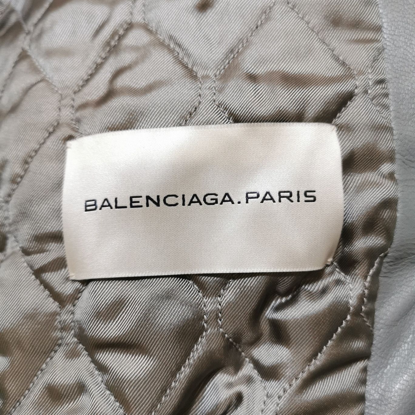 Balenciaga Balenciaga Gray Leather Jacket Fur Collar M Size US M / EU 48-50 / 2 - 9 Thumbnail