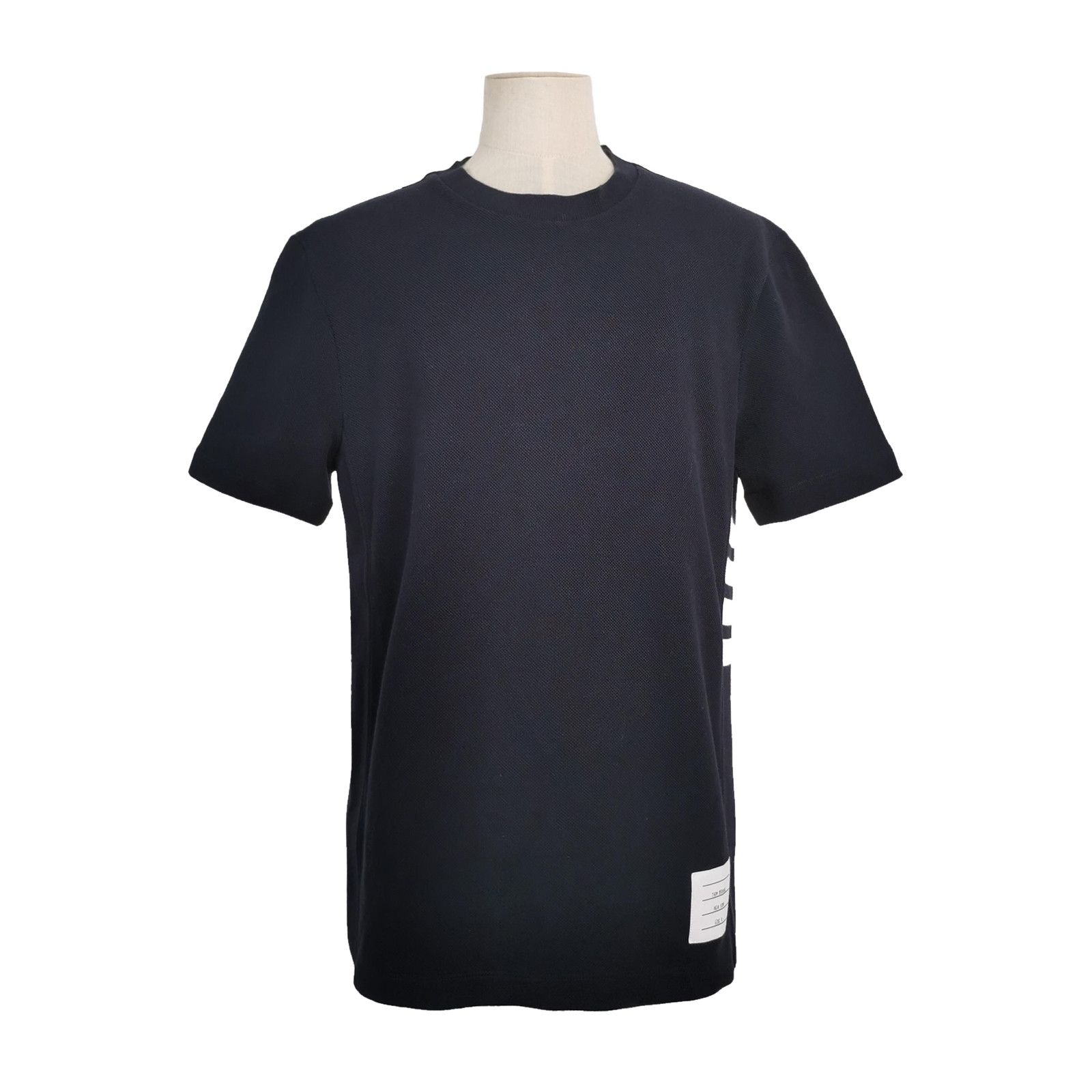 Thom Browne Thom Browne Gray Striped Crewneck Long-Sleeve T-Shirt M Size US M / EU 48-50 / 2 - 2 Thumbnail