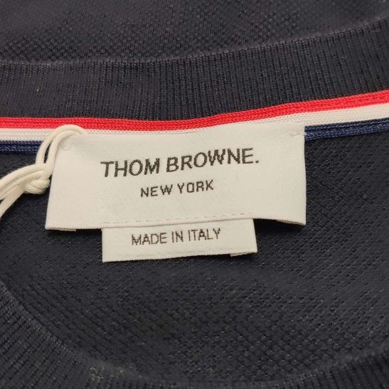Thom Browne Thom Browne Gray Striped Crewneck Long-Sleeve T-Shirt M Size US M / EU 48-50 / 2 - 9 Thumbnail