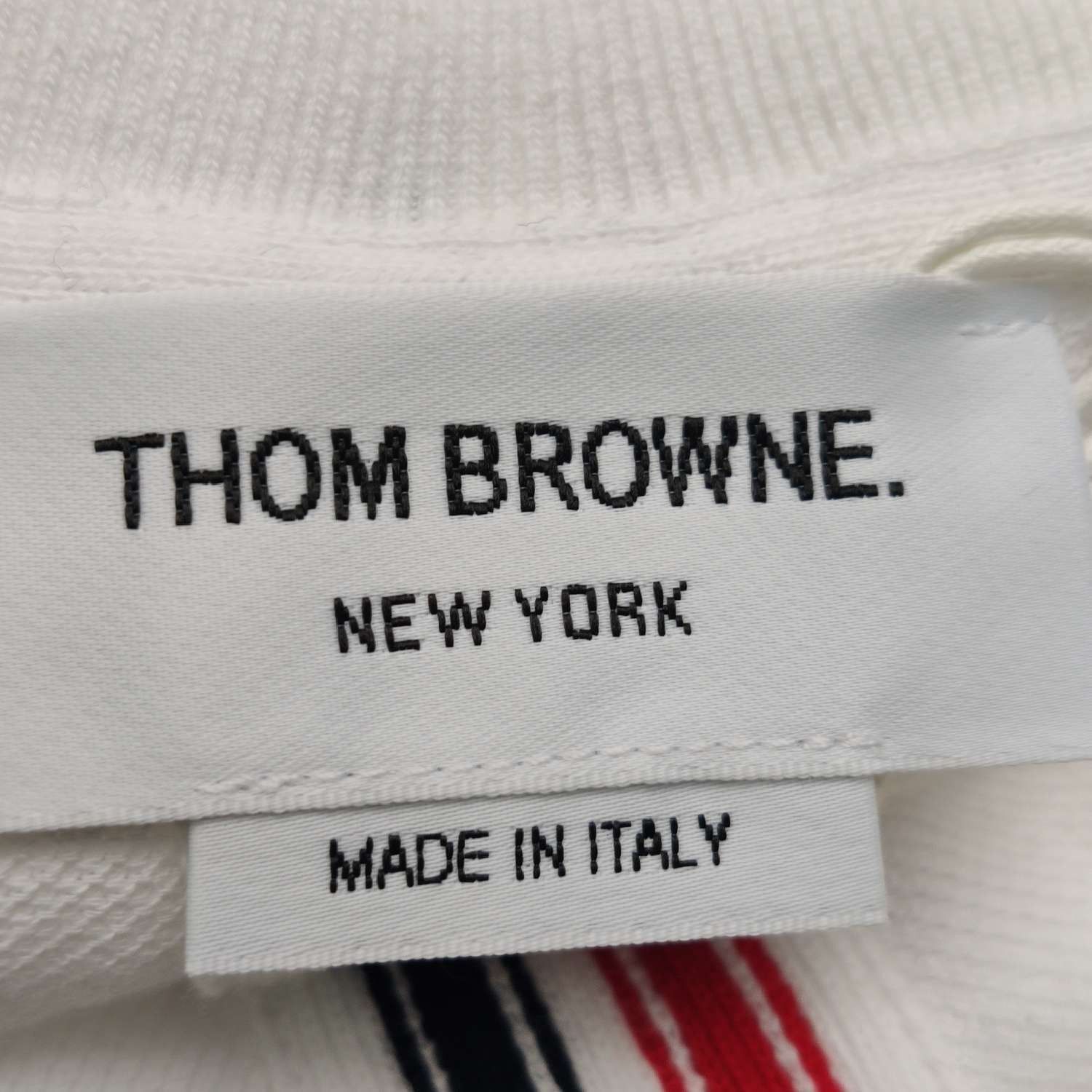 Thom Browne Thom Browne Gray Striped Crewneck Cotton T-Shirt Size US M / EU 48-50 / 2 - 11 Thumbnail