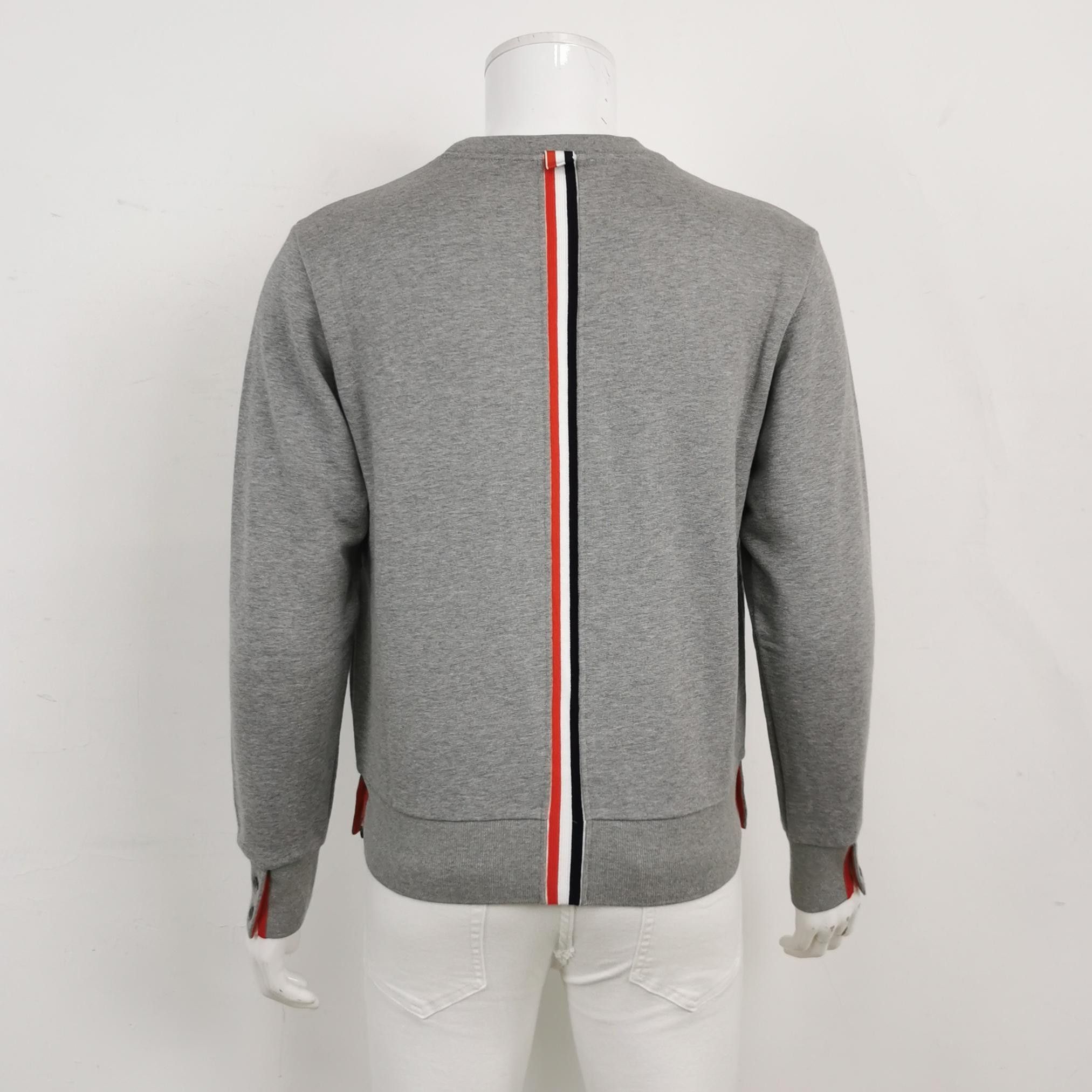 Thom Browne Thom Browne Cotton Crewneck Logo Sweatshirt S Size US S / EU 44-46 / 1 - 4 Thumbnail