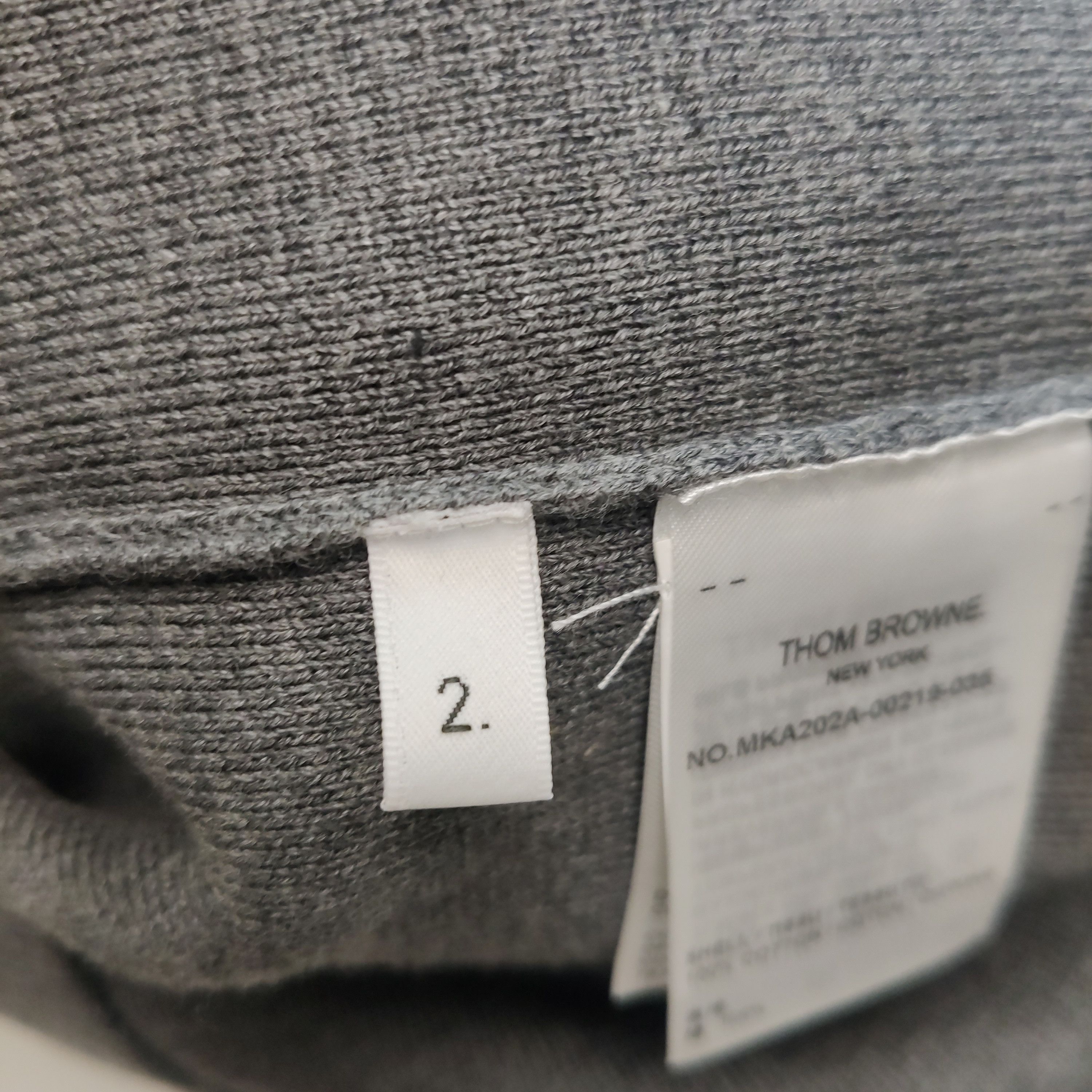 Thom Browne Thom Browne Gray Stripe Crewneck Sweater M Size US M / EU 48-50 / 2 - 15 Thumbnail