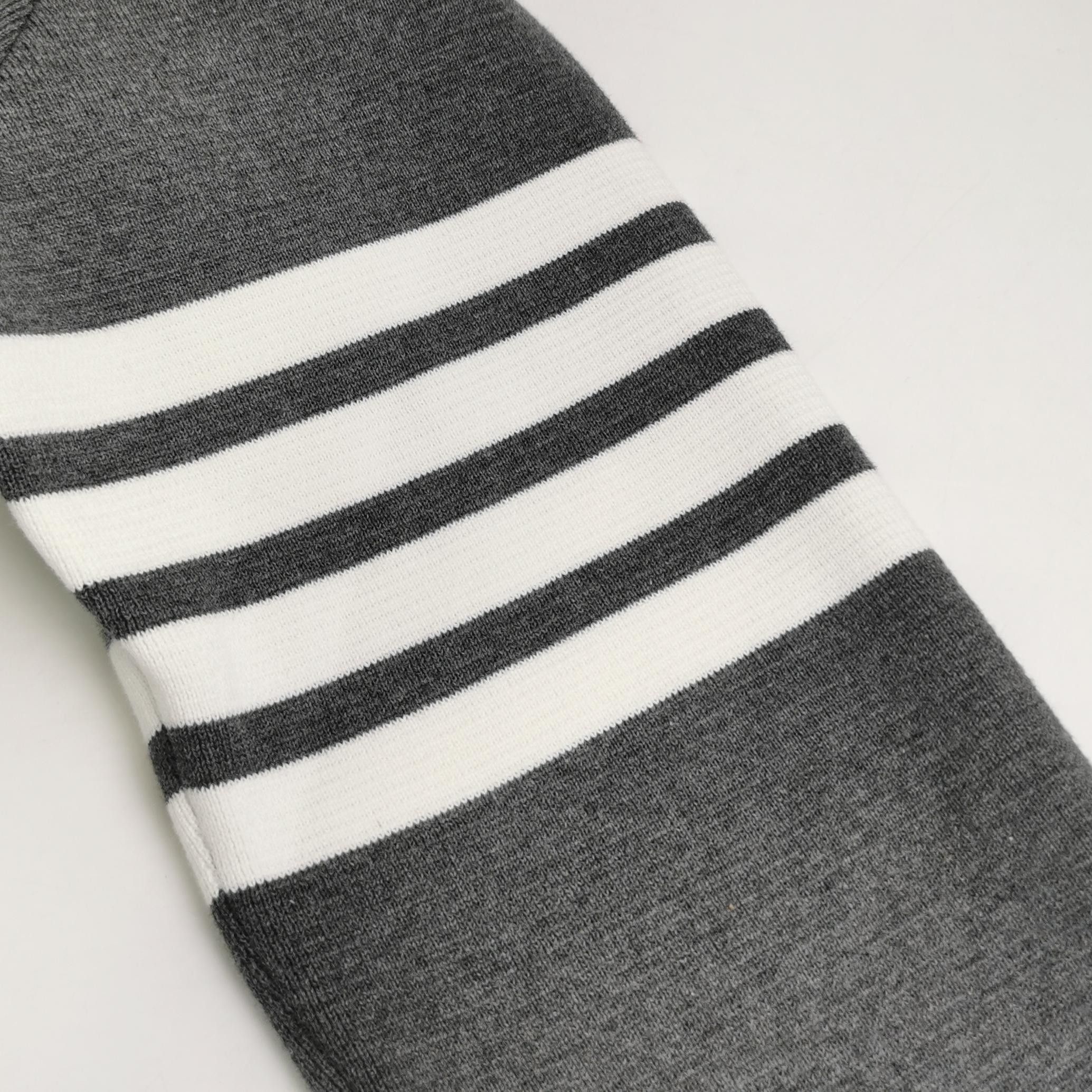 Thom Browne Thom Browne Gray Stripe Crewneck Sweater M Size US M / EU 48-50 / 2 - 9 Thumbnail