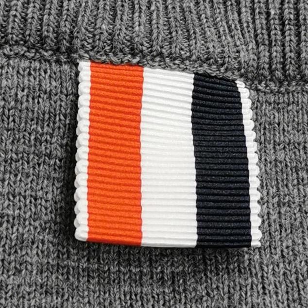Thom Browne Thom Browne Gray Stripe Crewneck Sweater M Size US M / EU 48-50 / 2 - 6 Thumbnail