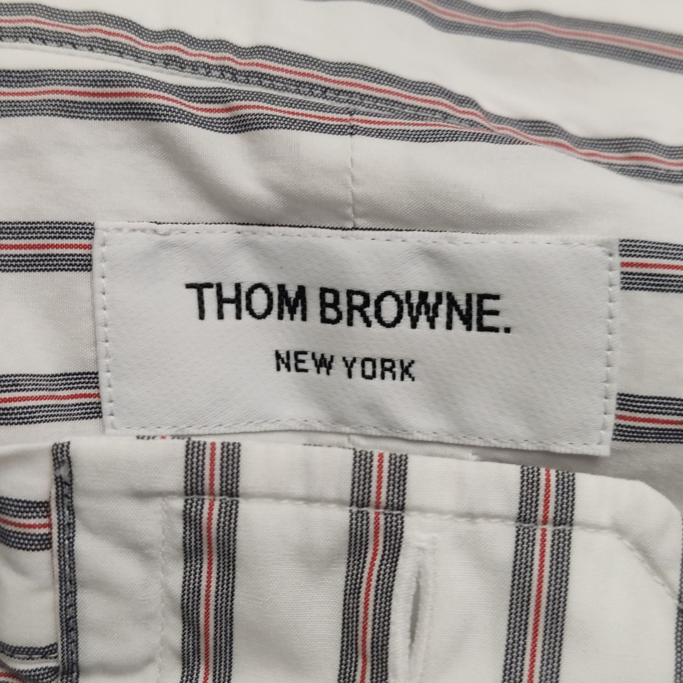 Thom Browne Thom Browne Striped Cotton Collared Shirt XS Size US XS / EU 42 / 0 - 13 Thumbnail