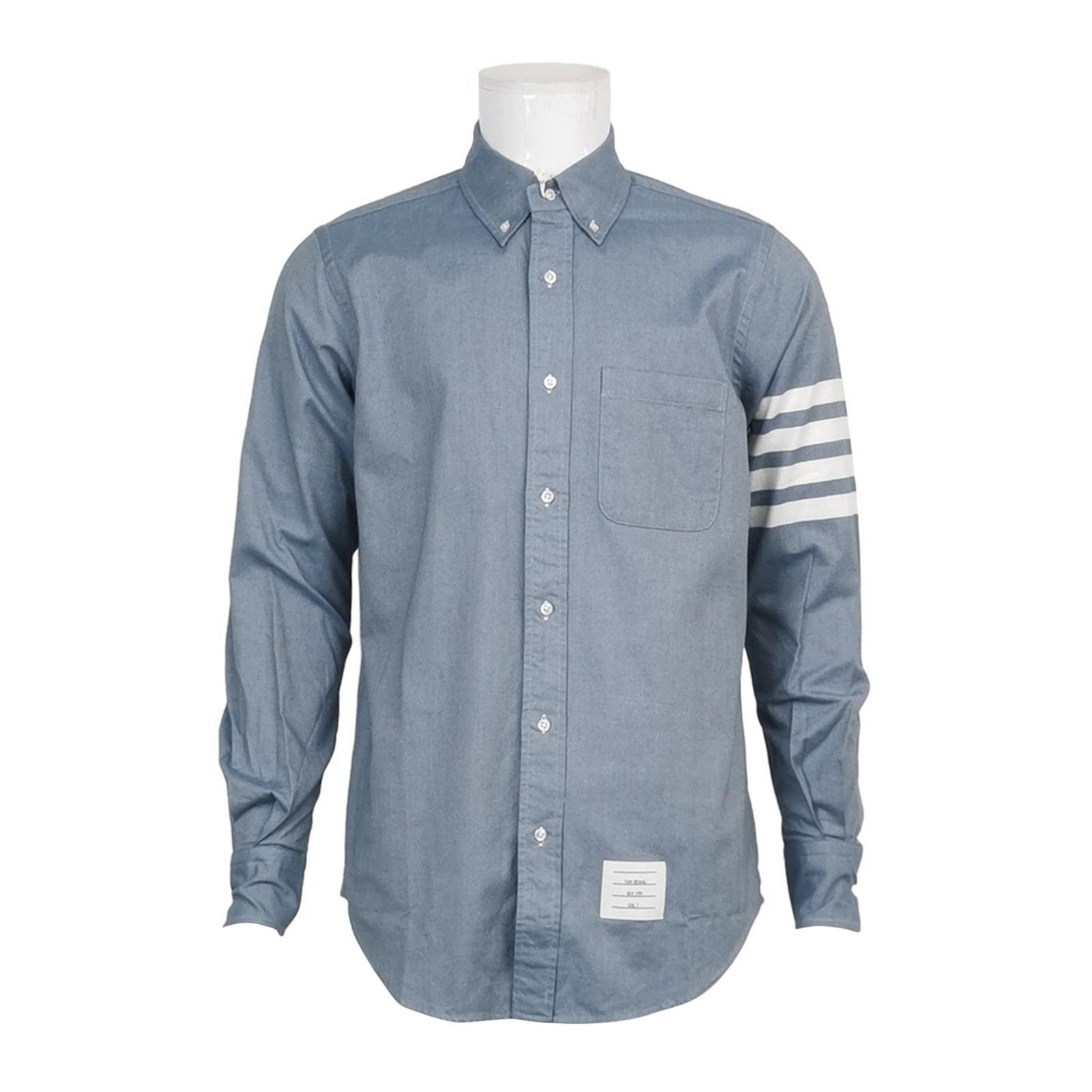 Thom Browne Thom Browne XS Cotton Striped Sleeve Shirt Size US M / EU 48-50 / 2 - 2 Thumbnail