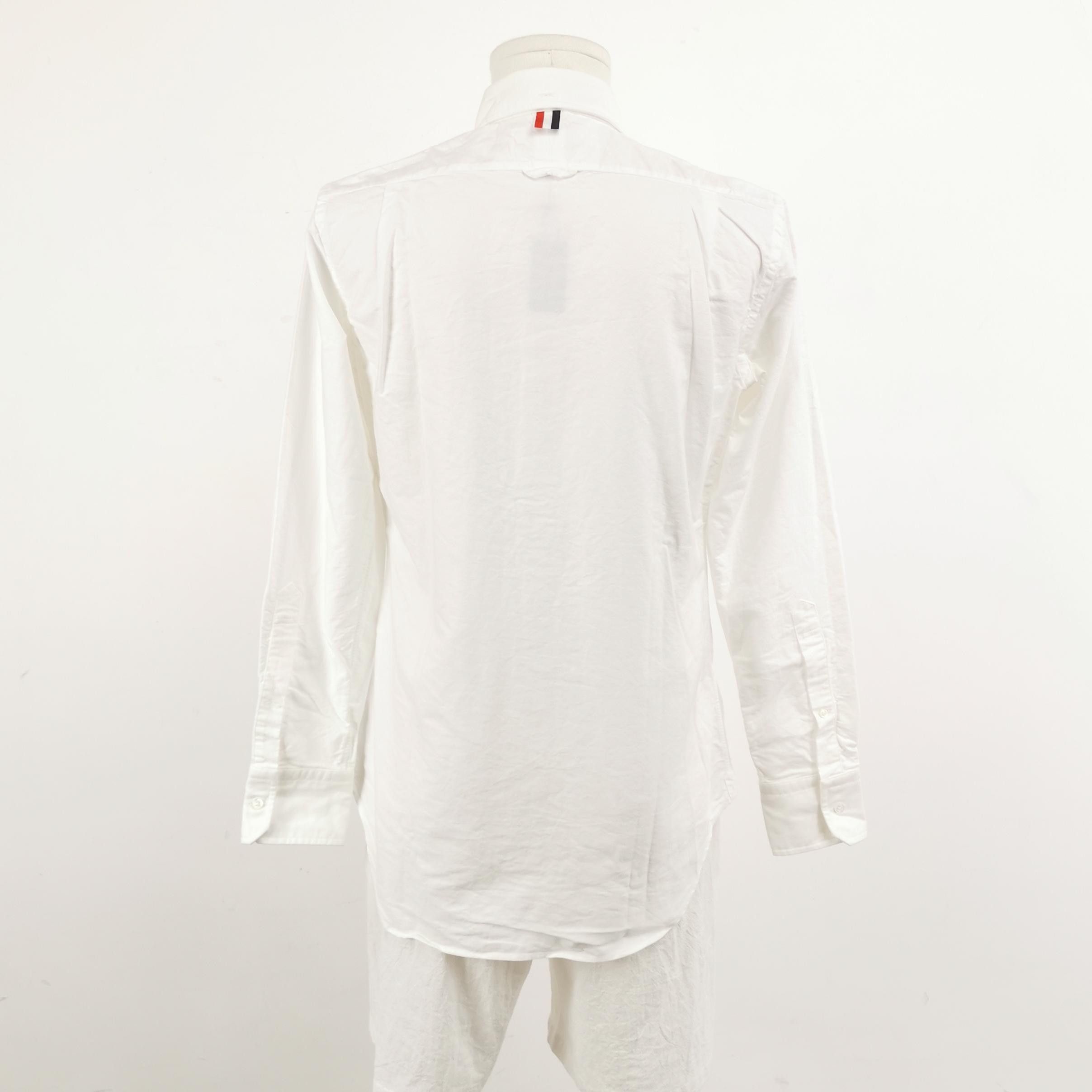 Thom Browne Thom Browne Cotton Solid Collared Shirt S Size US S / EU 44-46 / 1 - 6 Thumbnail