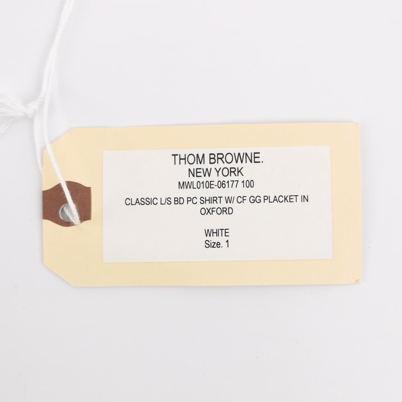 Thom Browne Thom Browne Cotton Solid Collared Shirt S Size US S / EU 44-46 / 1 - 10 Thumbnail
