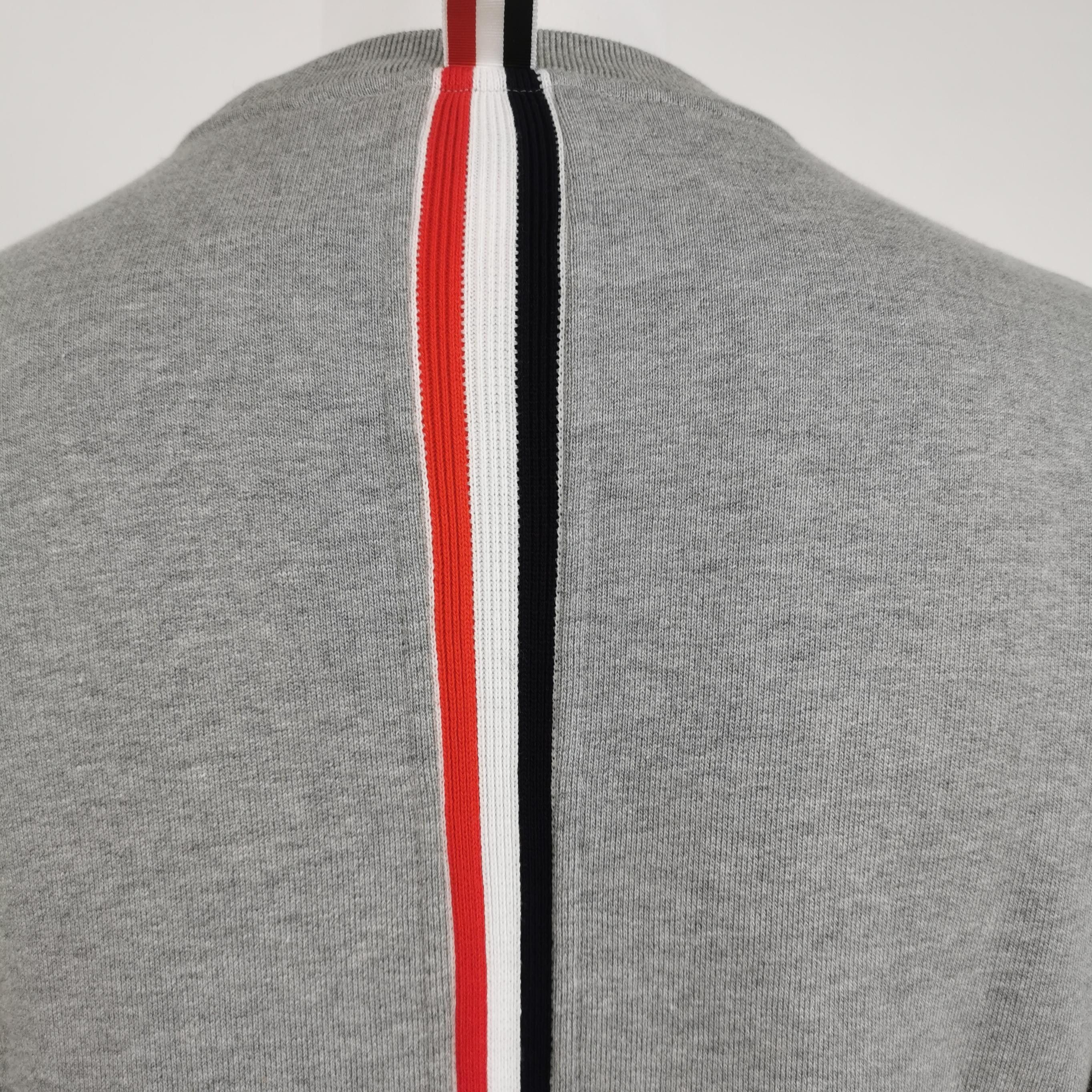Thom Browne Thom Browne Gray Cotton Stripe Sweatshirt L Size US L / EU 52-54 / 3 - 7 Thumbnail