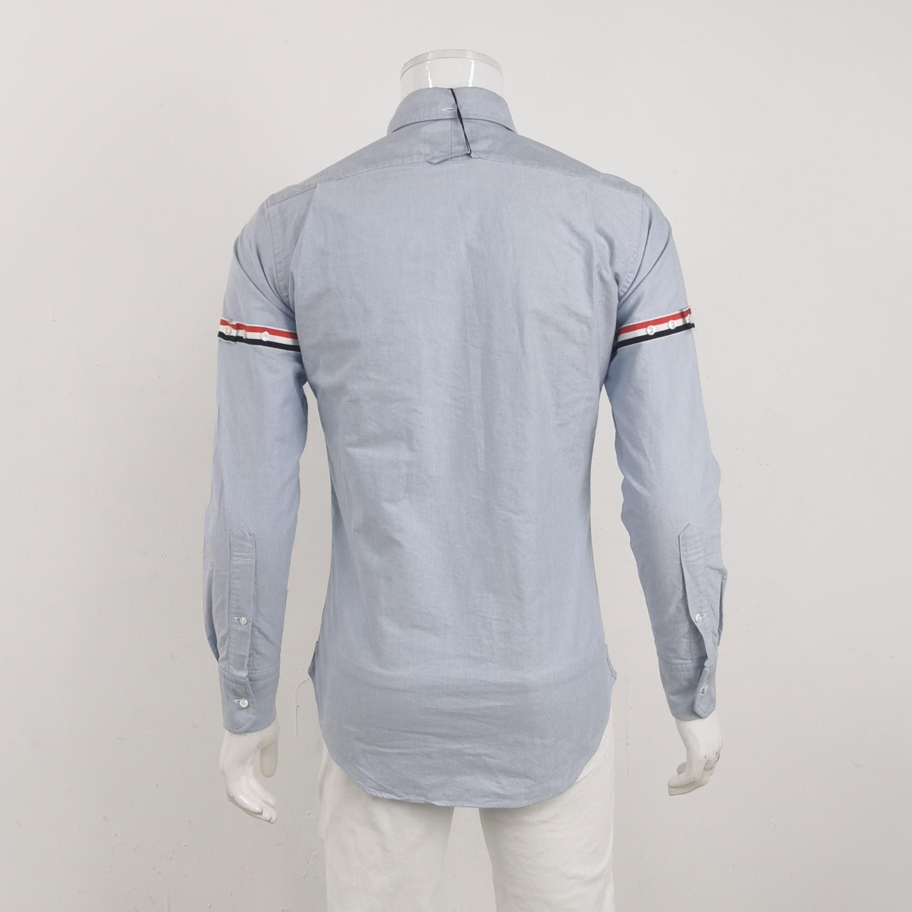 Thom Browne Thom Browne Cotton Single-Breasted Collared Shirt Size US M / EU 48-50 / 2 - 4 Thumbnail