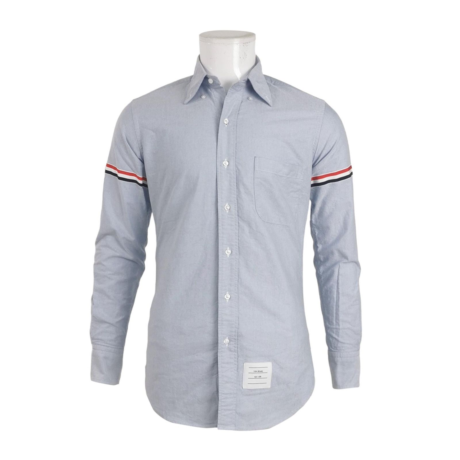 Thom Browne Thom Browne Cotton Single-Breasted Collared Shirt Size US M / EU 48-50 / 2 - 2 Thumbnail