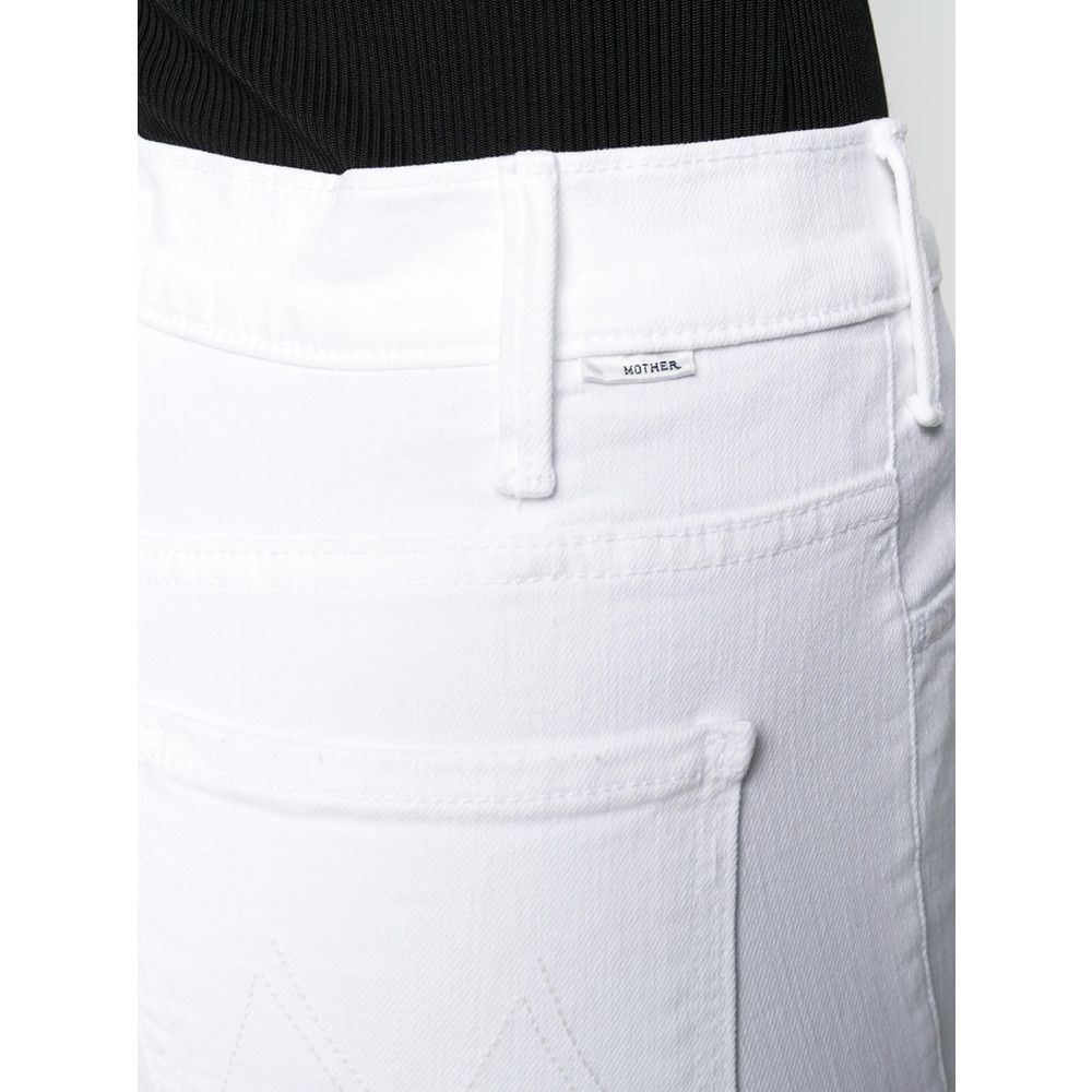 MOTHER Mother WHITE Denim - Bootcut Jeans Size 24" / US 00 / IT 34 - 2 Thumbnail