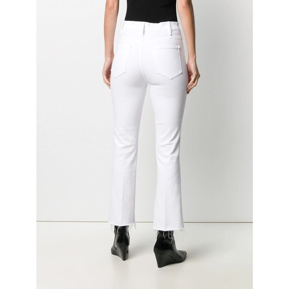 MOTHER Mother WHITE Denim - Bootcut Jeans Size 24" / US 00 / IT 34 - 3 Thumbnail