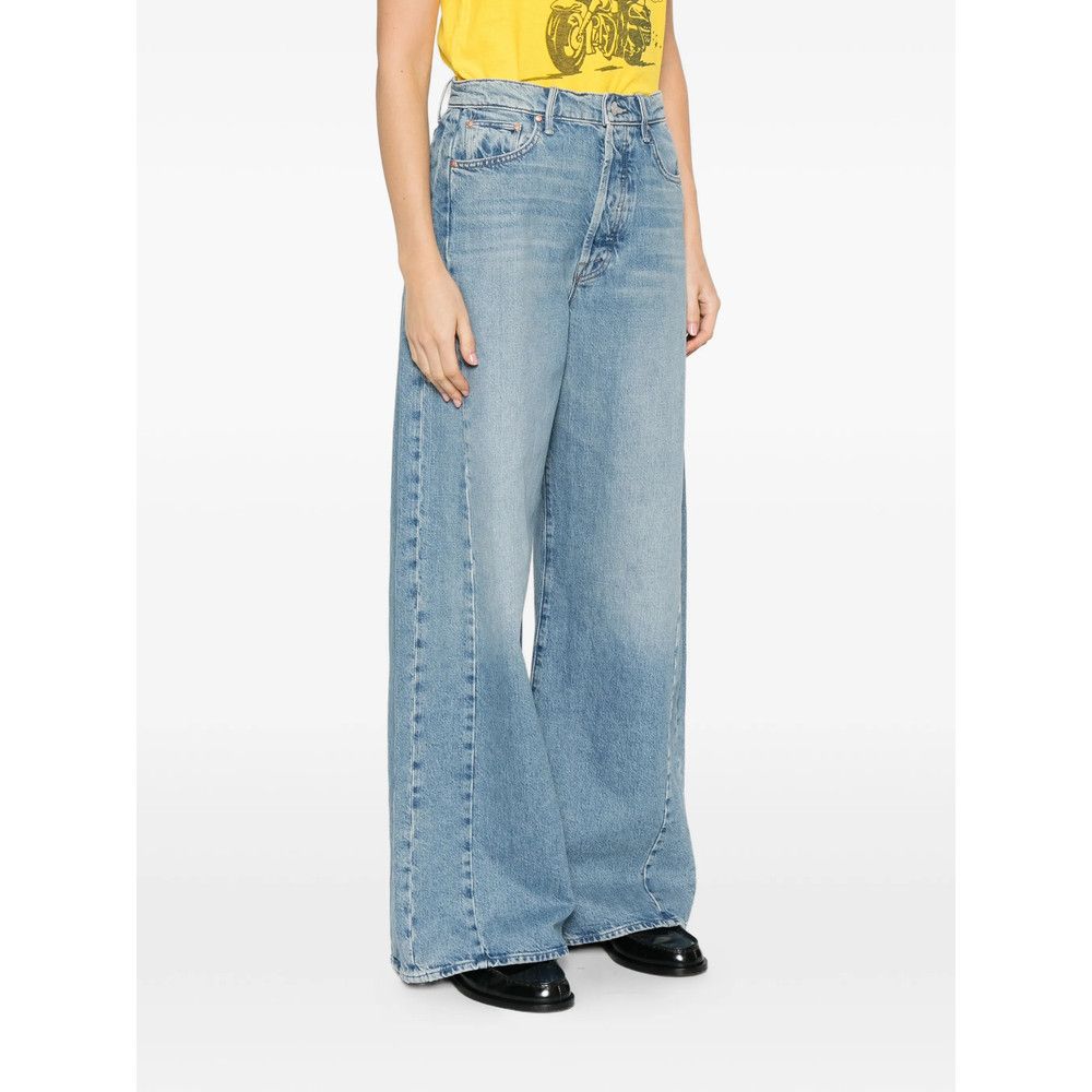 MOTHER Mother BLUE Denim - Wide-Leg Jeans Size 26" / US 2 / IT 38 - 2 Thumbnail