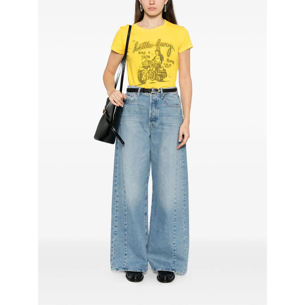 MOTHER Mother BLUE Denim - Wide-Leg Jeans Size 26" / US 2 / IT 38 - 4 Thumbnail