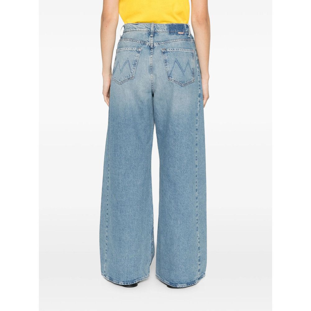 MOTHER Mother BLUE Denim - Wide-Leg Jeans Size 27" / US 4 / IT 40 - 3 Thumbnail