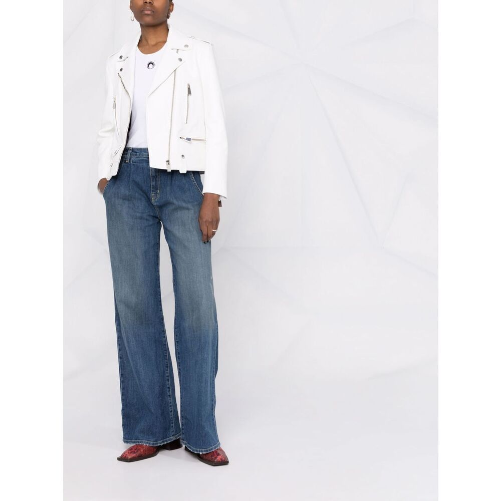 Nili Lotan Nili Lotan BLUE Denim - Wide-Leg Jeans Size 27" / US 4 / IT 40 - 5 Thumbnail