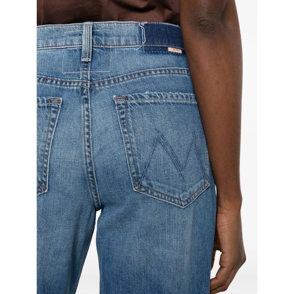 MOTHER Mother BLUE Denim - Wide-Leg Jeans Size 25" / US 0 / IT 36 - 4 Thumbnail