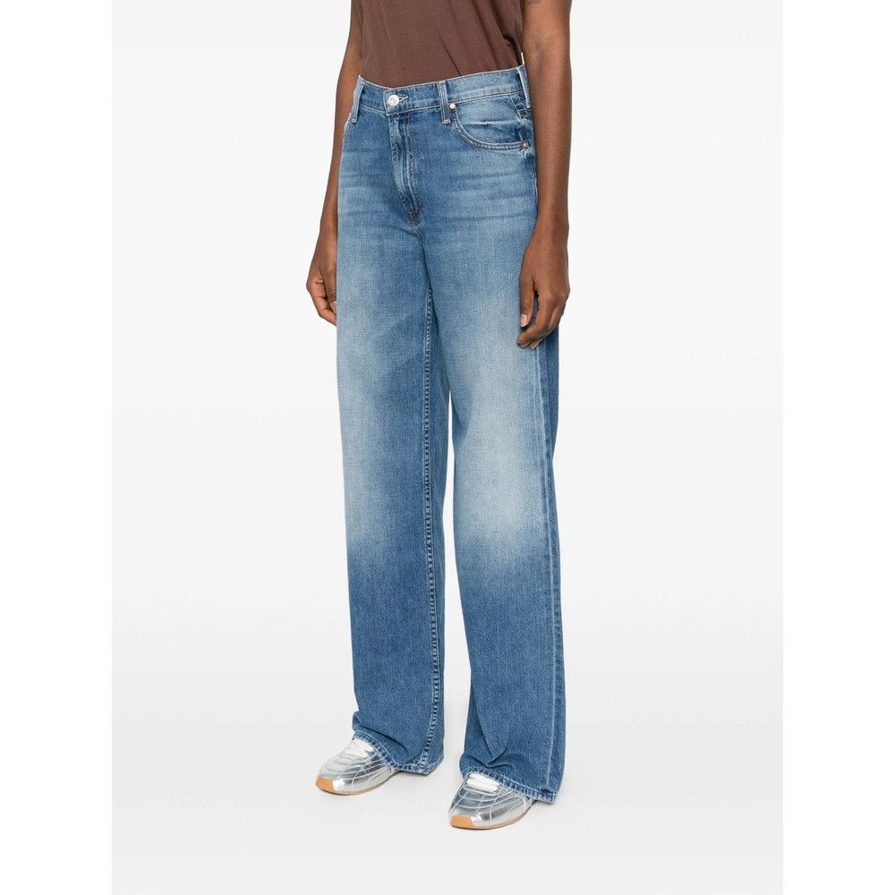 MOTHER Mother BLUE Denim - Wide-Leg Jeans Size 25" / US 0 / IT 36 - 2 Thumbnail