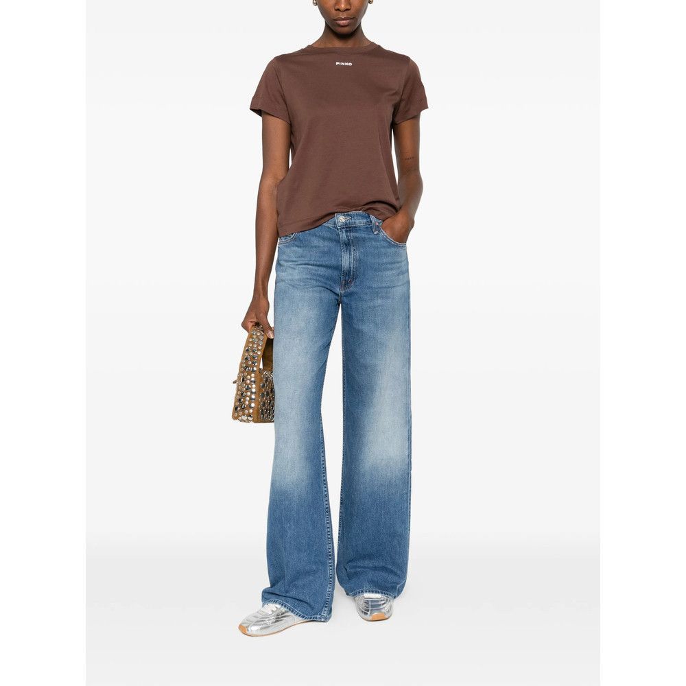 MOTHER Mother BLUE Denim - Wide-Leg Jeans Size 28" / US 6 / IT 42 - 3 Thumbnail