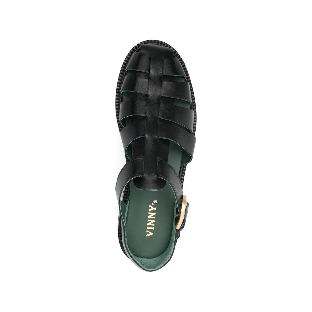 VINNY's Vinny's BLACK Sandals Size US 8 / EU 41 - 3 Thumbnail