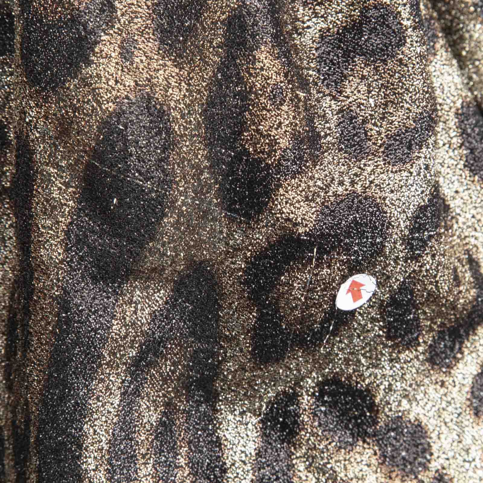 Dolce & Gabbana Metallic Leopard Print Blouse Size L / US 10 / IT 46 - 19 Thumbnail
