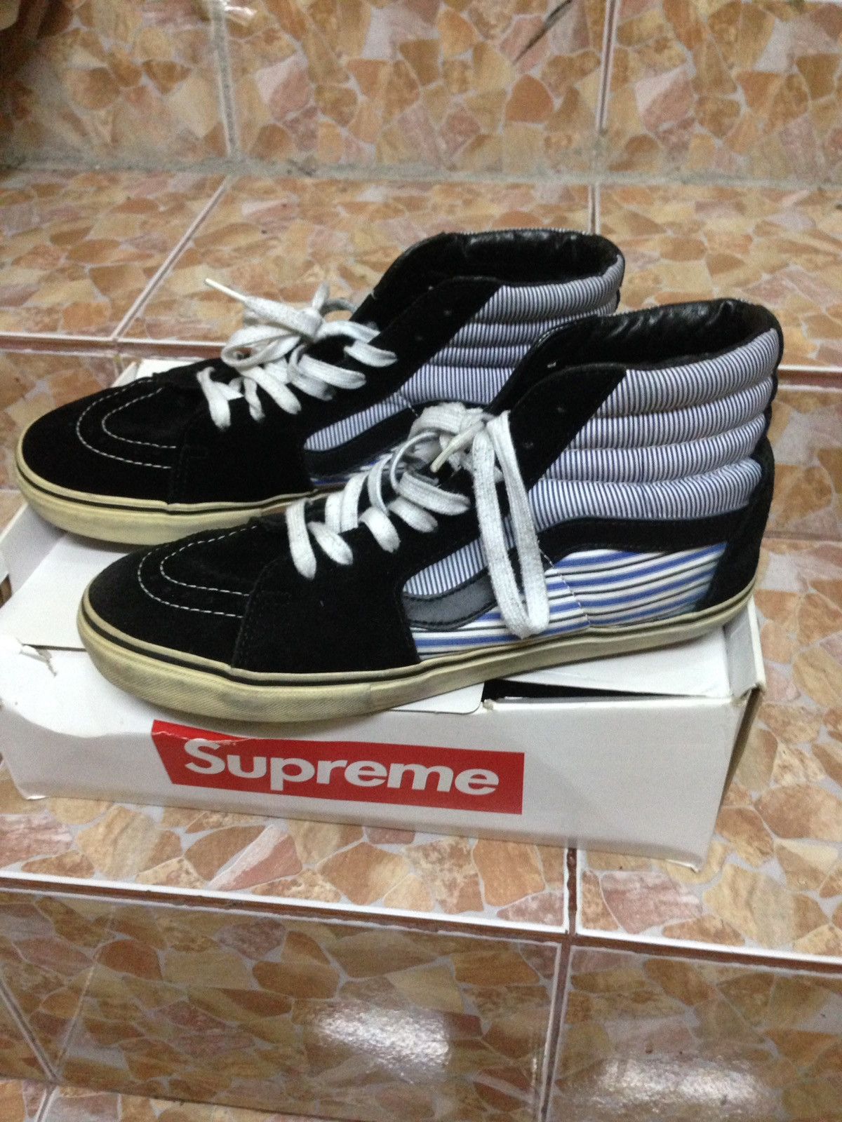 Vans X Supreme X Comme Des GarconSk8 Hi Pro Shoes