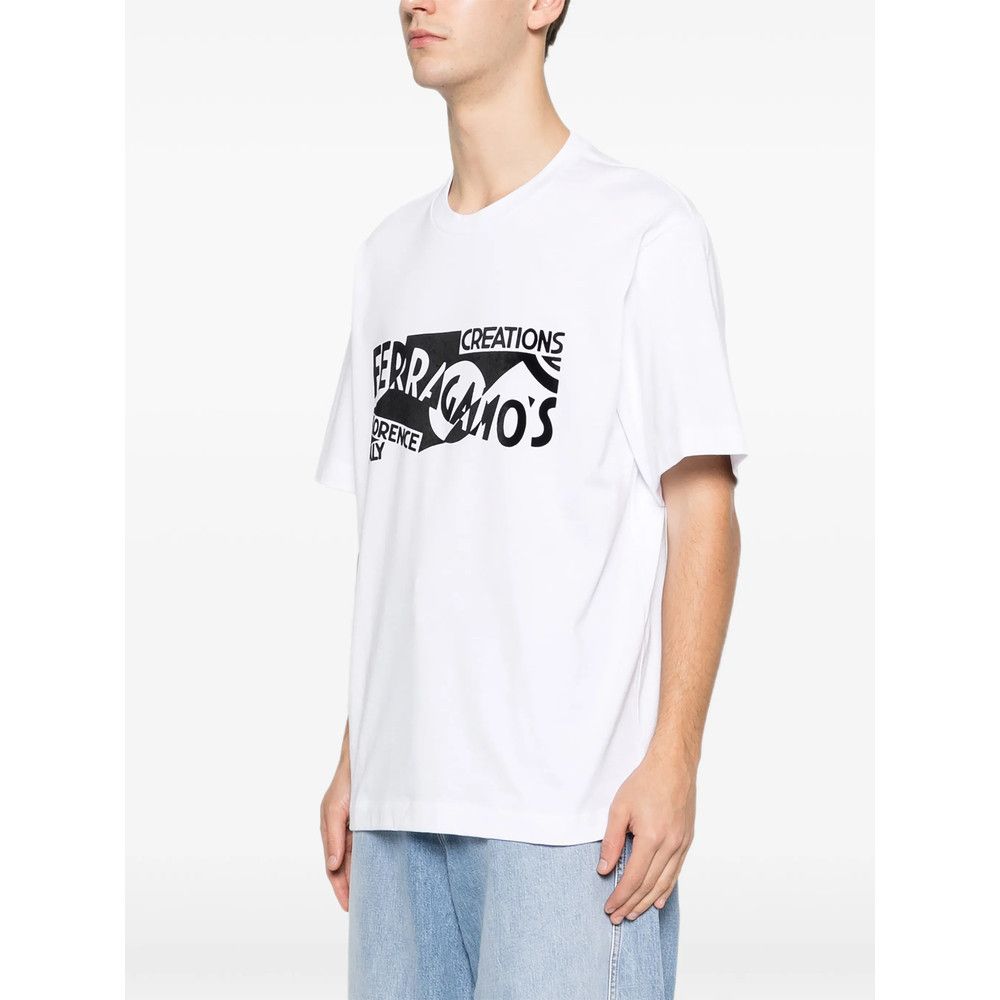 Salvatore Ferragamo Ferragamo WHITE T-Shirts & Vests - T-Shirts Size US S / EU 44-46 / 1 - 5 Thumbnail