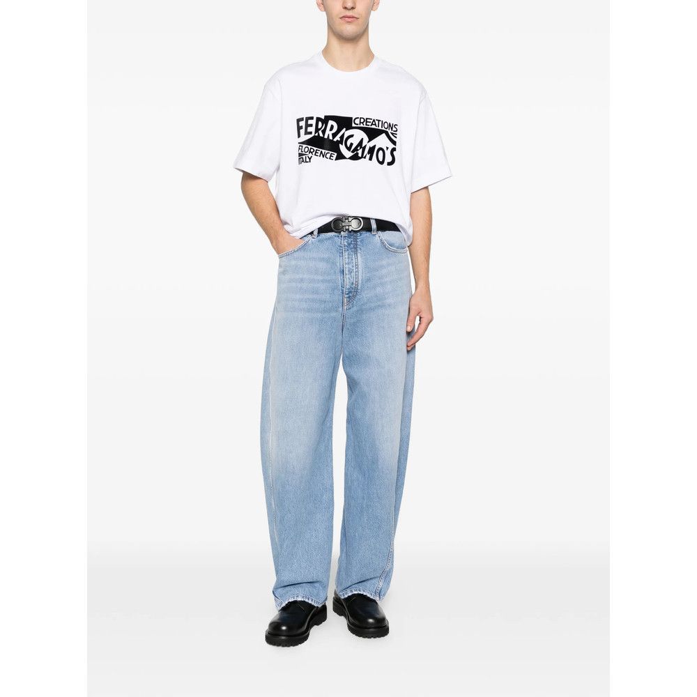 Salvatore Ferragamo Ferragamo WHITE T-Shirts & Vests - T-Shirts Size US XXL / EU 58 / 5 - 4 Thumbnail