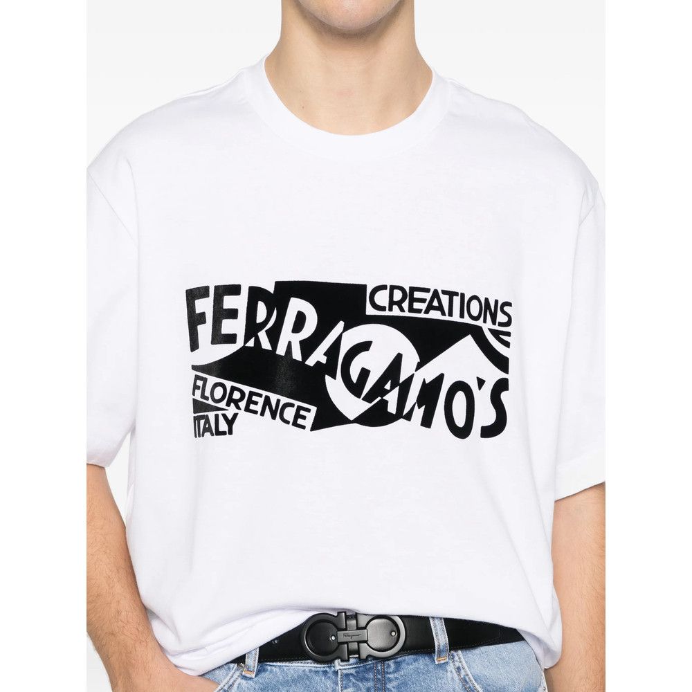 Salvatore Ferragamo Ferragamo WHITE T-Shirts & Vests - T-Shirts Size US XXL / EU 58 / 5 - 2 Thumbnail