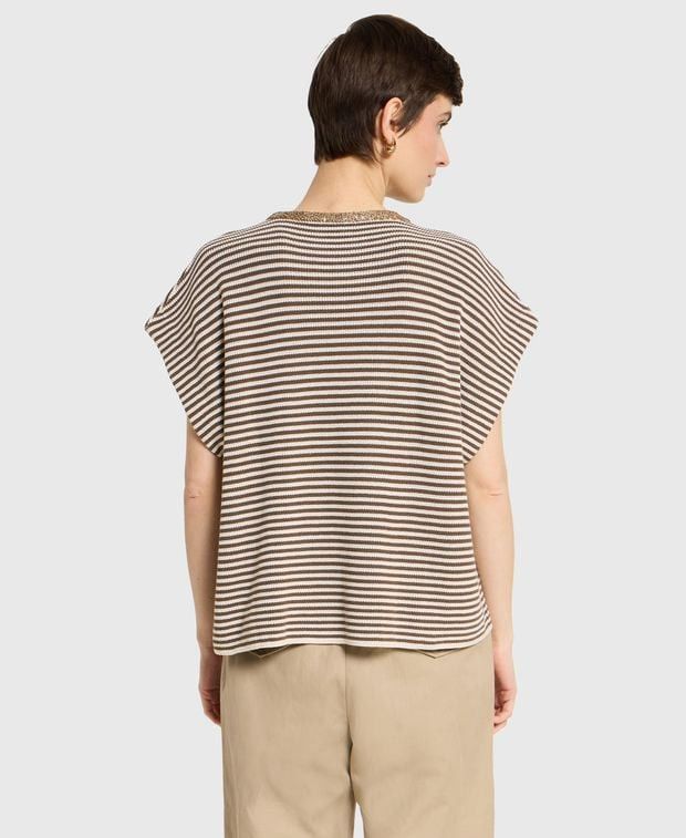 Brunello Cucinelli Short-sleeved pullover Size XL / US 12-14 / IT 48-50 - 2 Thumbnail