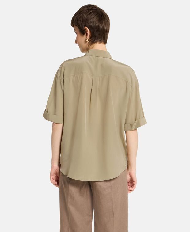 Brunello Cucinelli Silk shirt blouse Size L / US 10 / IT 46 - 2 Thumbnail