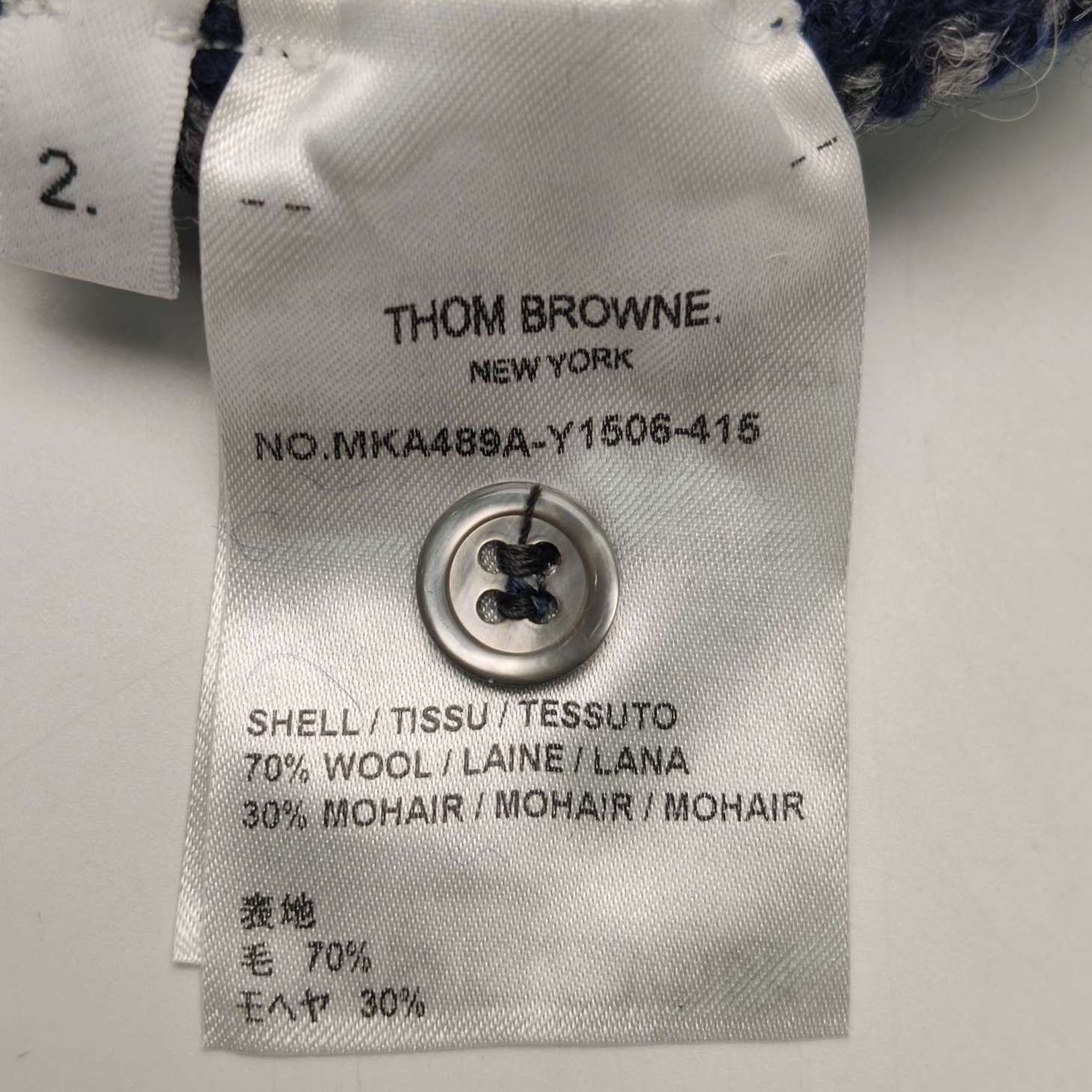 Thom Browne Thom Browne Wool-Mohair Stripe Crewneck Sweater M Size US M / EU 48-50 / 2 - 15 Thumbnail