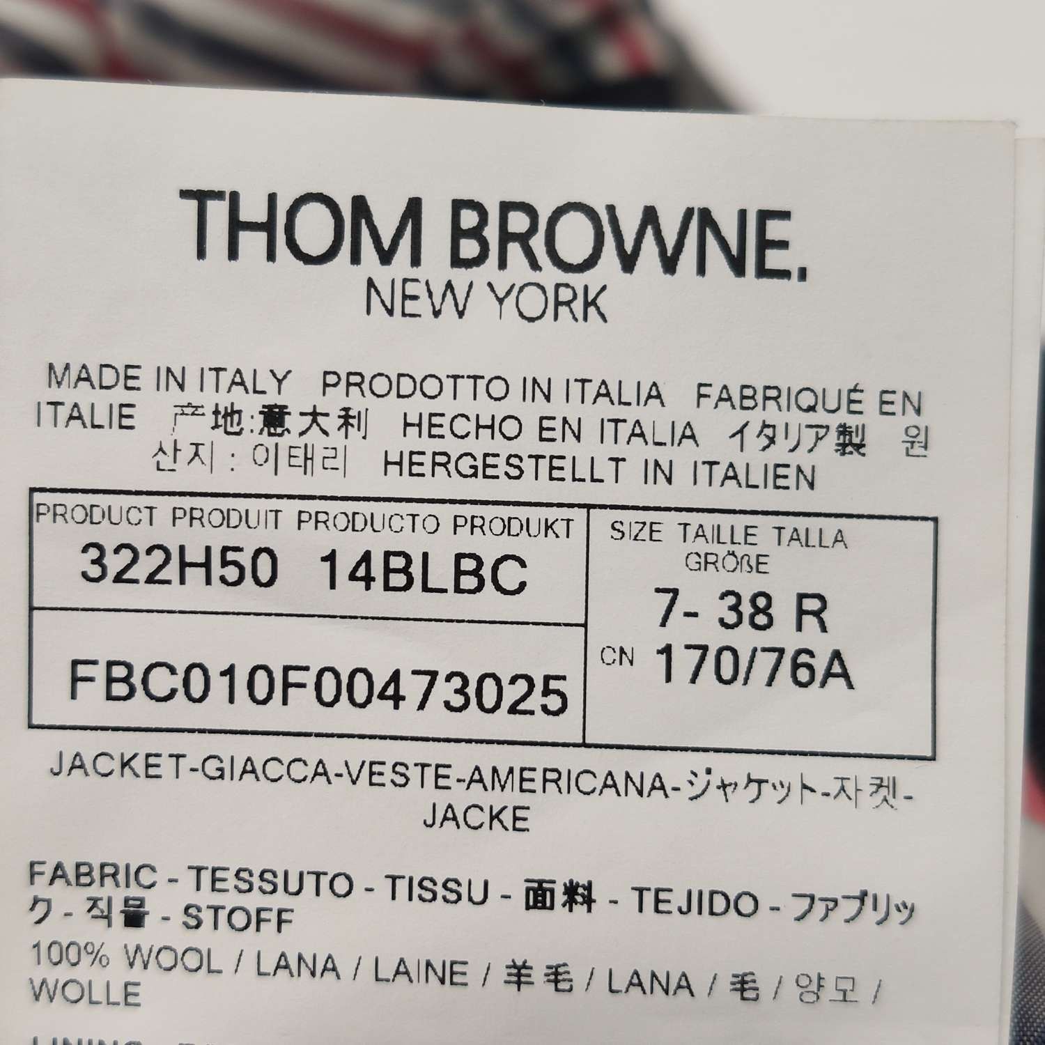 Thom Browne Thom Browne Gray Colorblock Blazer with Stripes Size US S / EU 44-46 / 1 - 11 Thumbnail