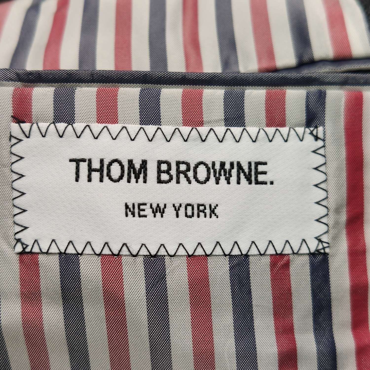 Thom Browne Thom Browne Gray Colorblock Blazer with Stripes Size US S / EU 44-46 / 1 - 9 Thumbnail