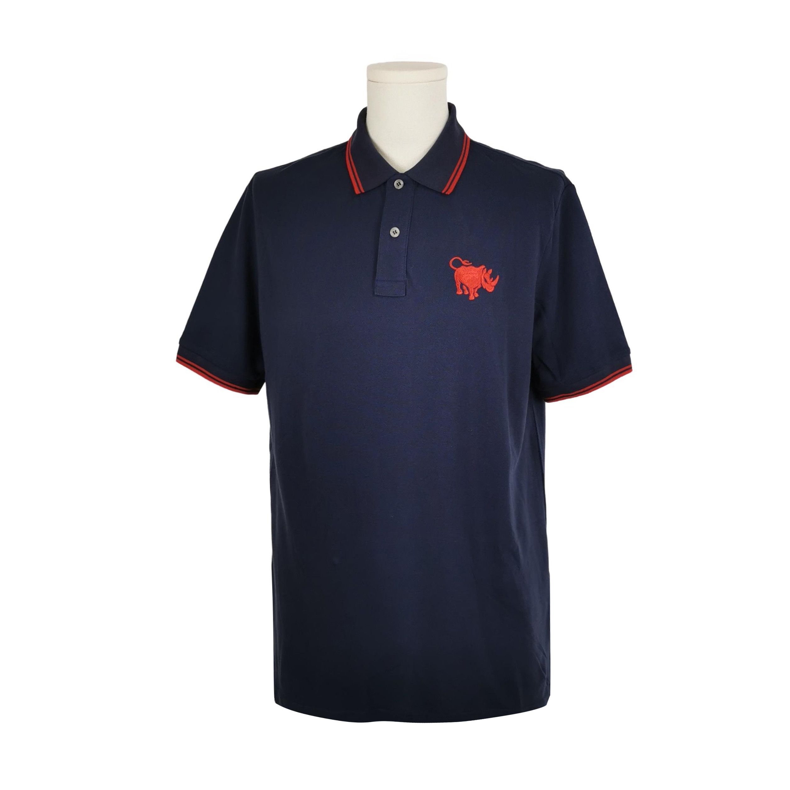 Prada Prada XL Cotton Striped Collar Polo Shirt Size US XL / EU 56 / 4 - 2 Thumbnail