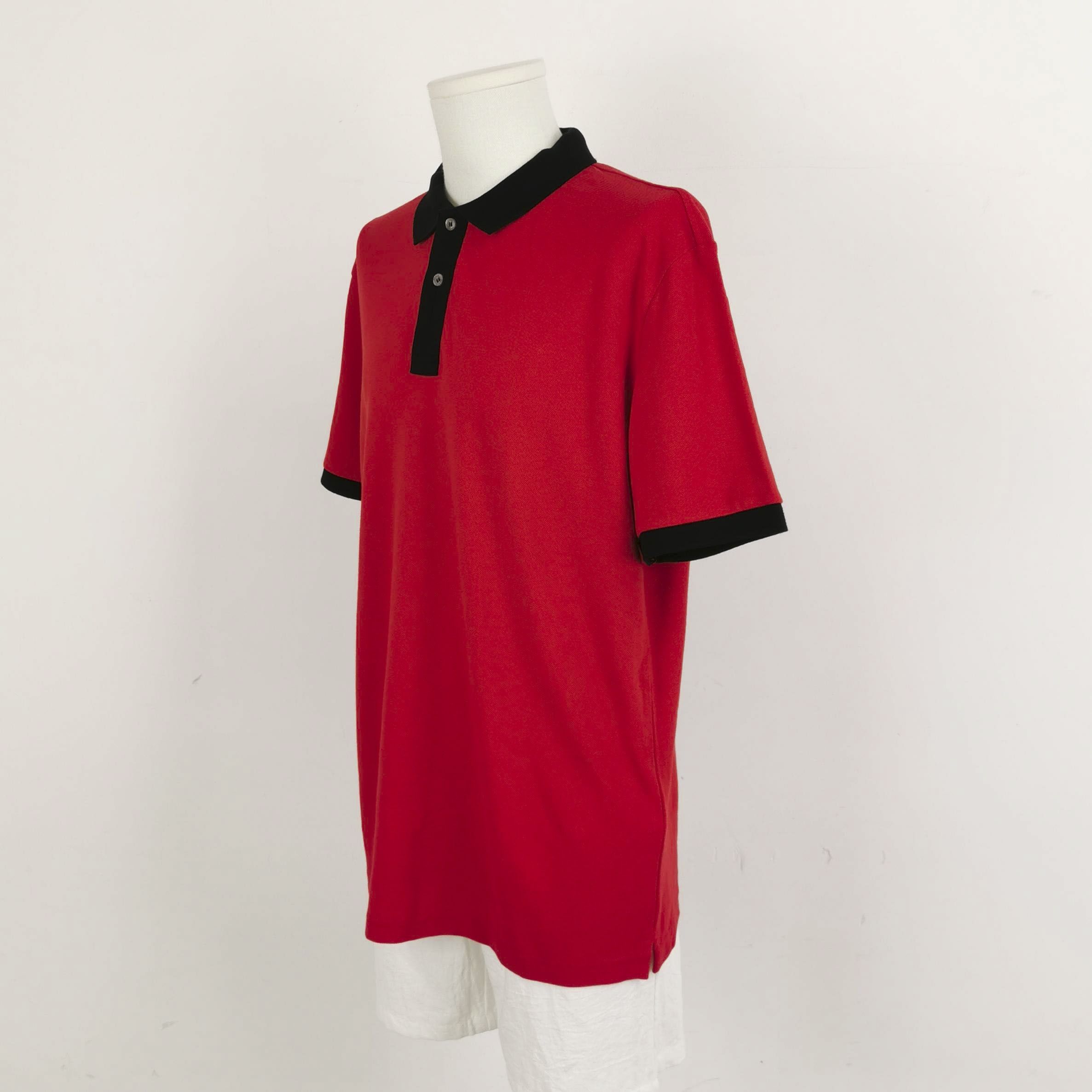Prada Prada L Navy Polo Shirt Red Accents Size US L / EU 52-54 / 3 - 3 Thumbnail