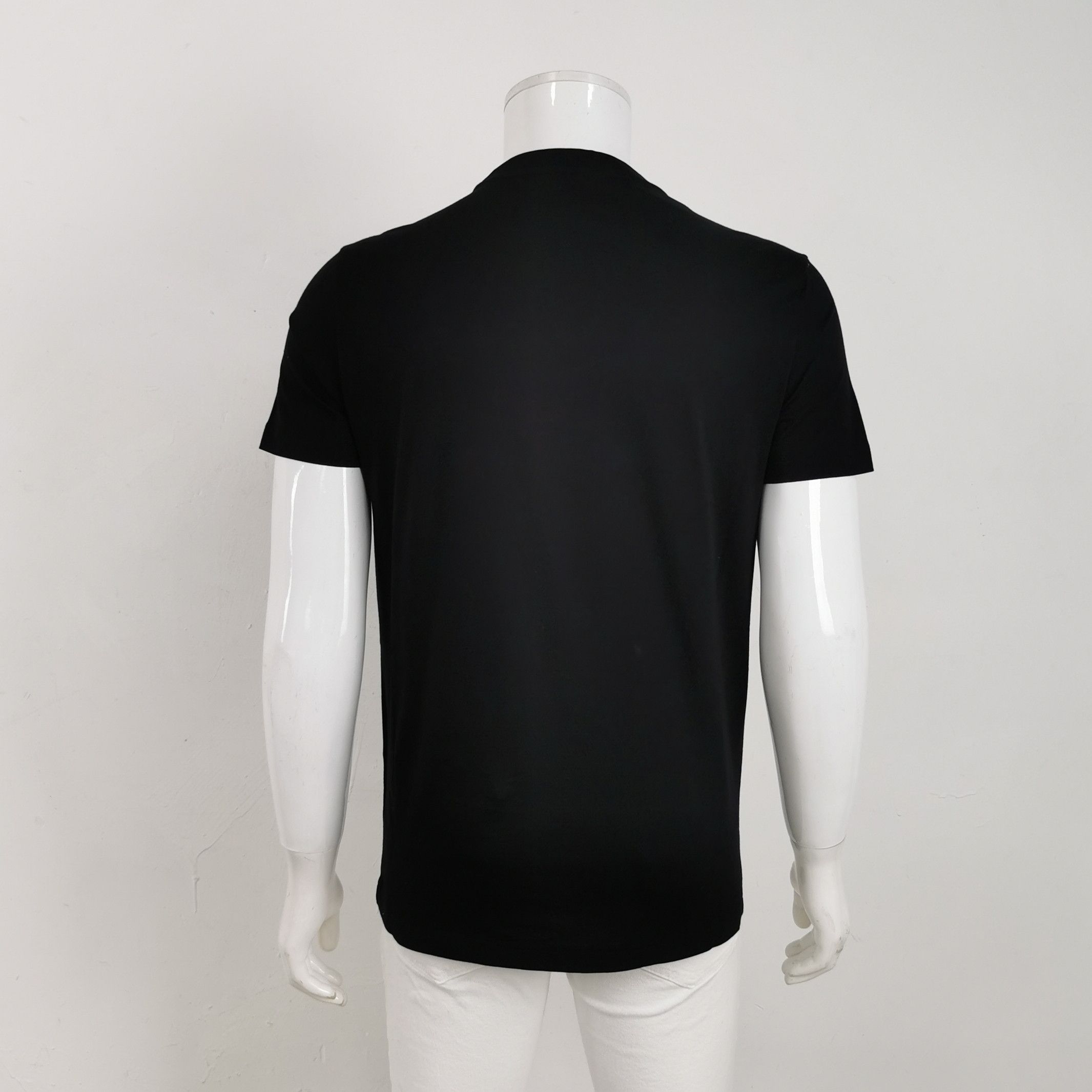 Prada Prada L Cotton Solid Round Neck Short-Sleeve T-Shirt Size US L / EU 52-54 / 3 - 4 Thumbnail