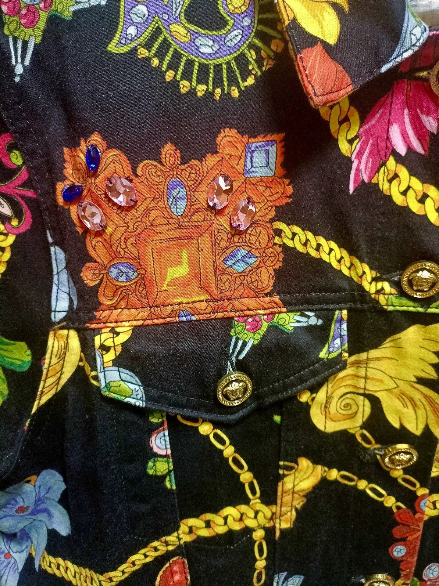 Versace Versace Men's Limited Denim Jacket Size US XL / EU 56 / 4 - 4 Thumbnail