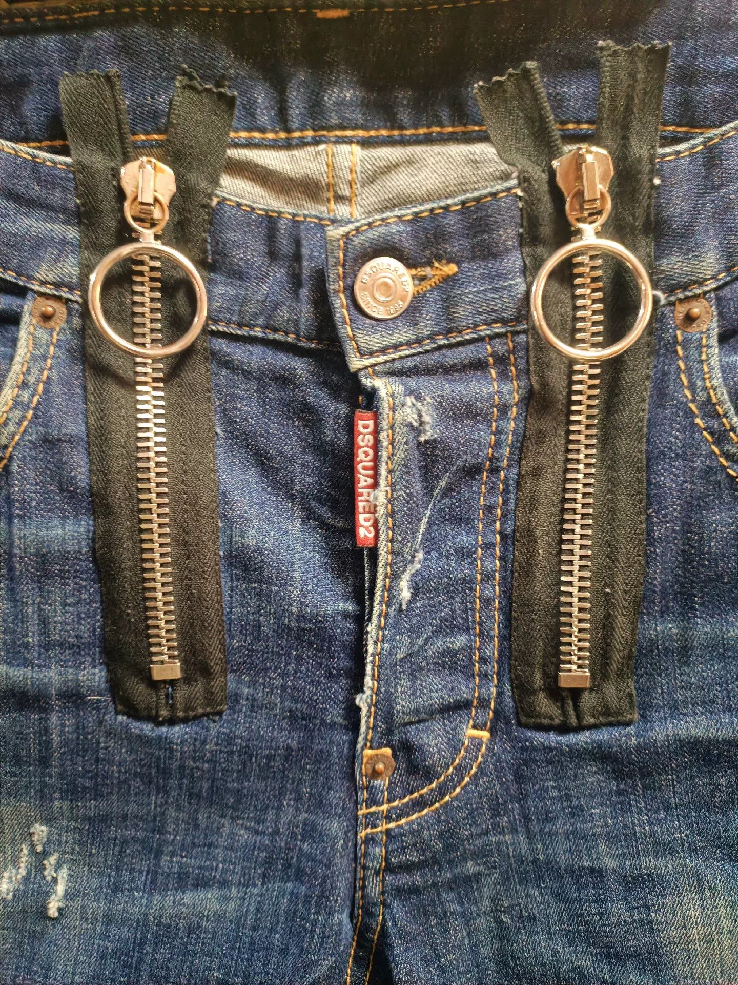Dsquared2 Dsquared2 Double Zipper Ring Jeans Size US 28 / EU 44 - 3 Thumbnail