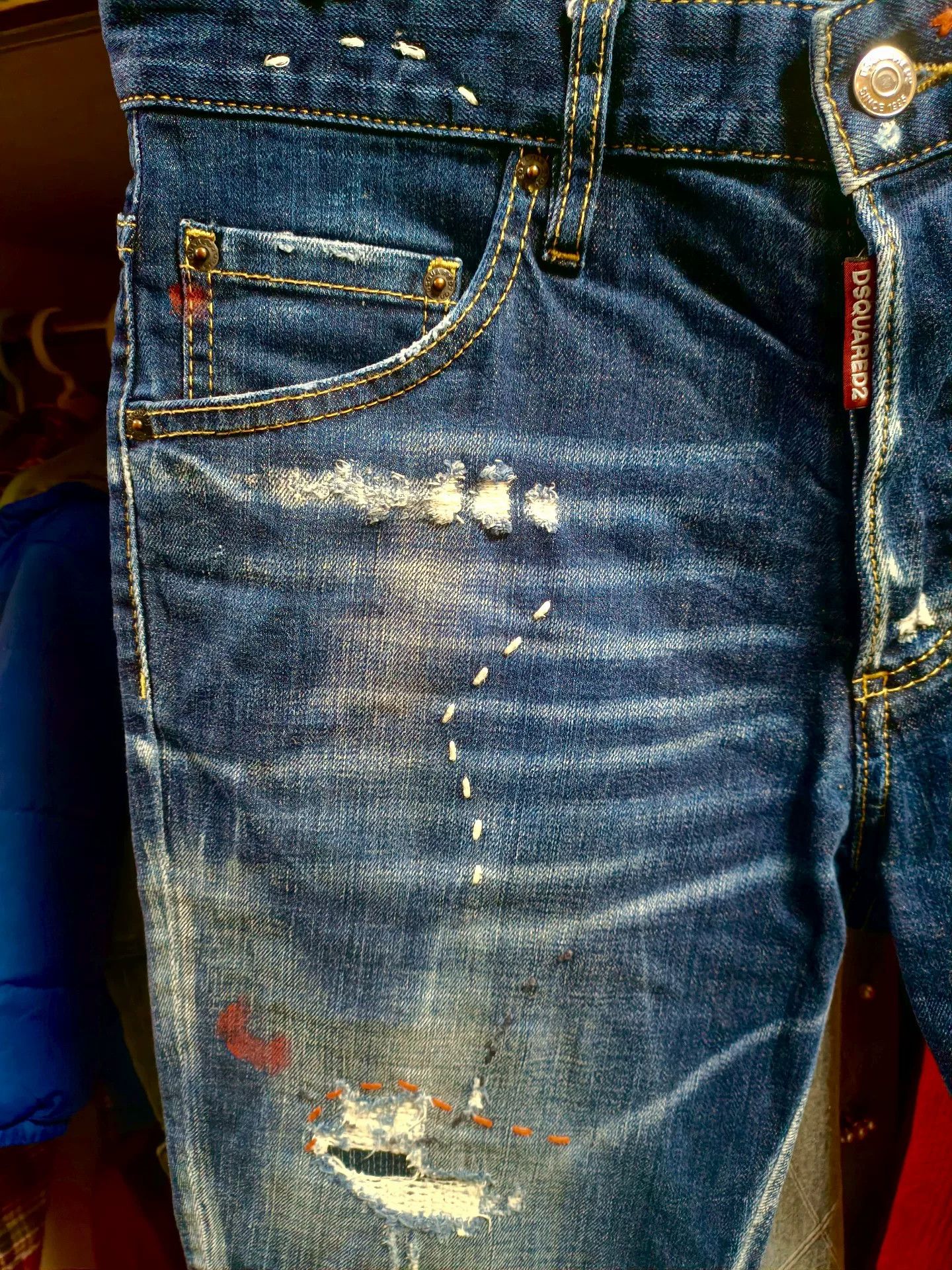 Dsquared2 Dsquared2 Colorful Stitch Jeans Size US 30 / EU 46 - 3 Thumbnail